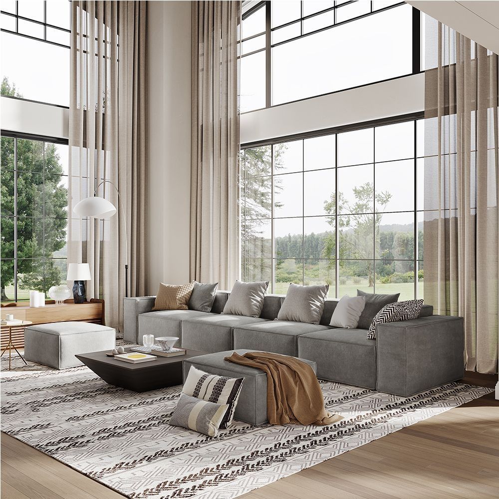 Metro Four Seater with Two Ottomans