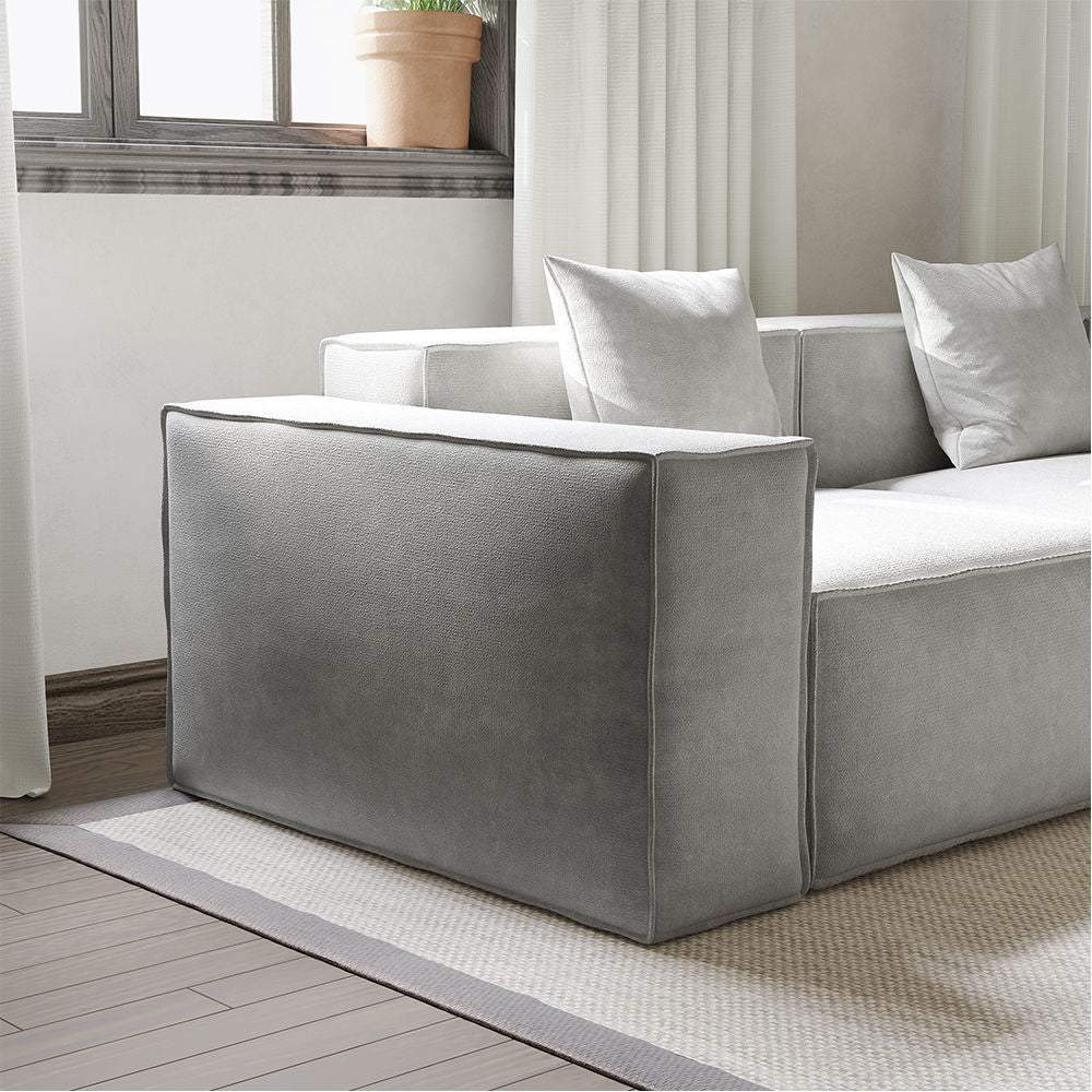 Metro Two Seater with Two Ottomans