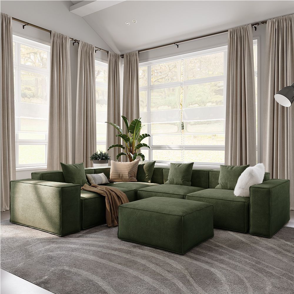 Metro Four Seater L Shape with Ottoman