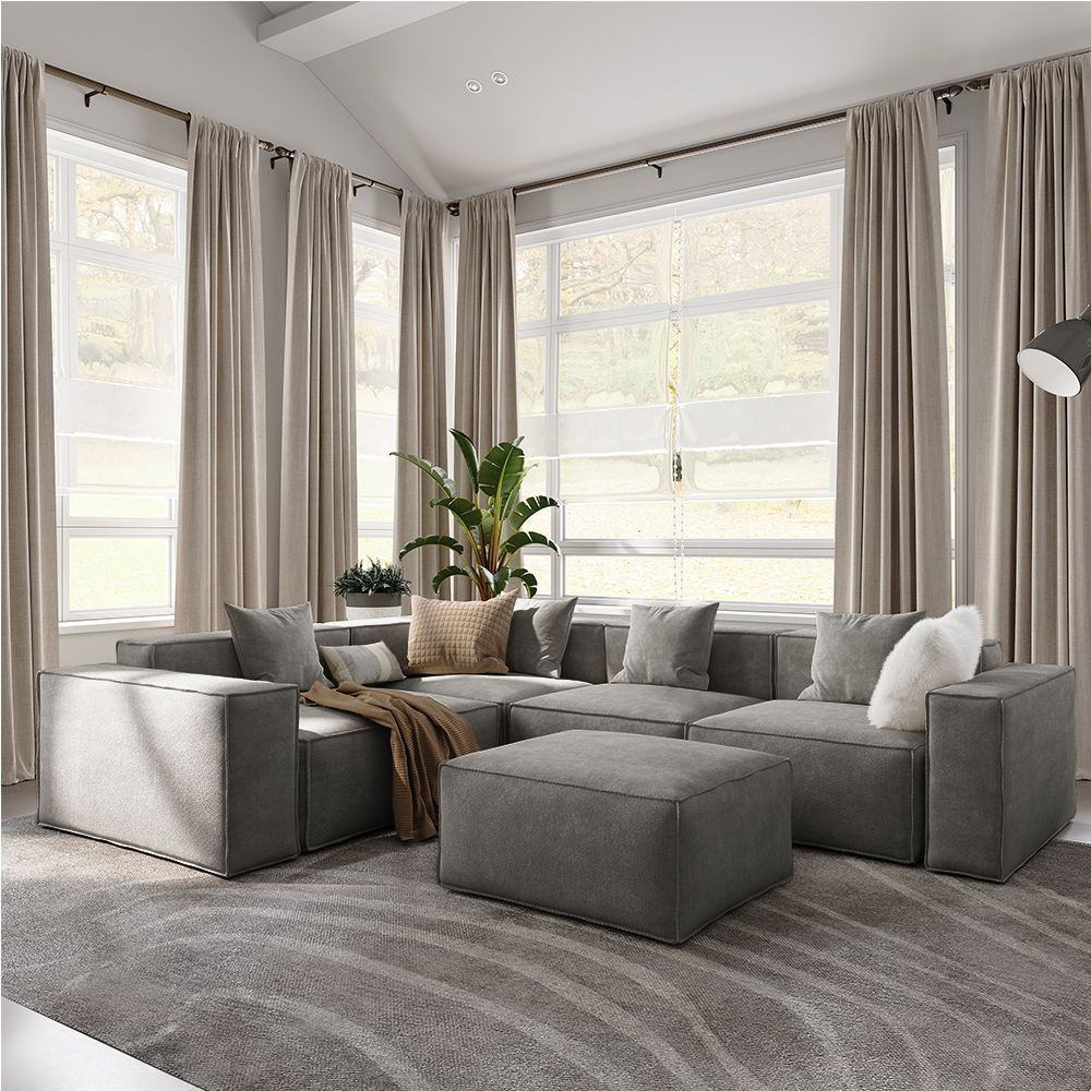 Metro Four Seater L Shape with Ottoman