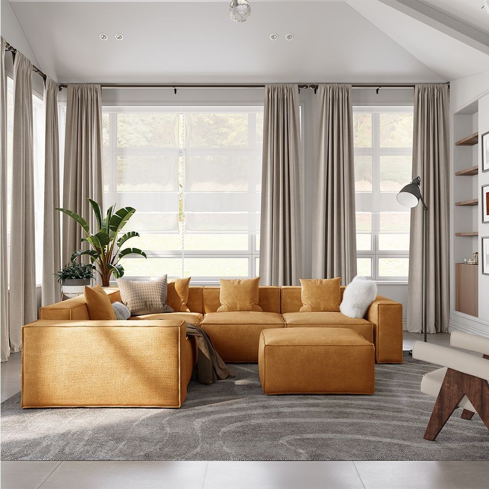 Metro Four Seater L Shape with Ottoman