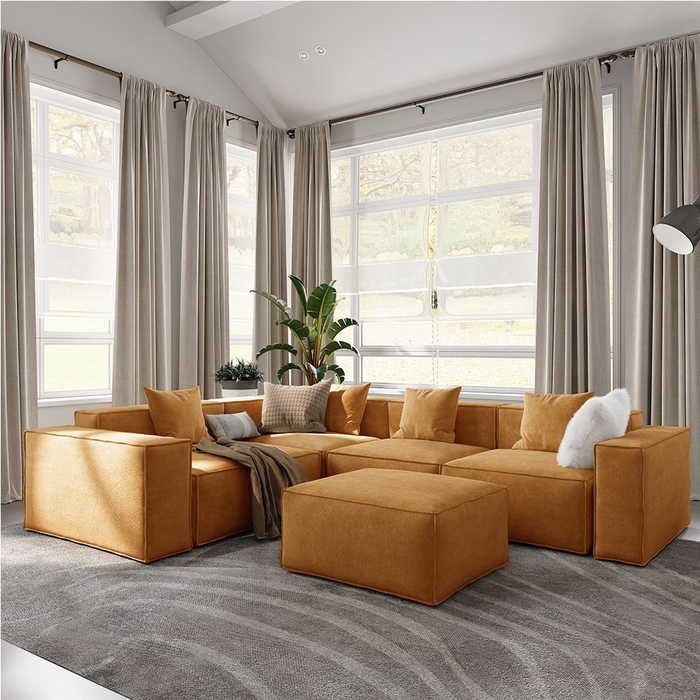 Metro Four Seater L Shape with Ottoman