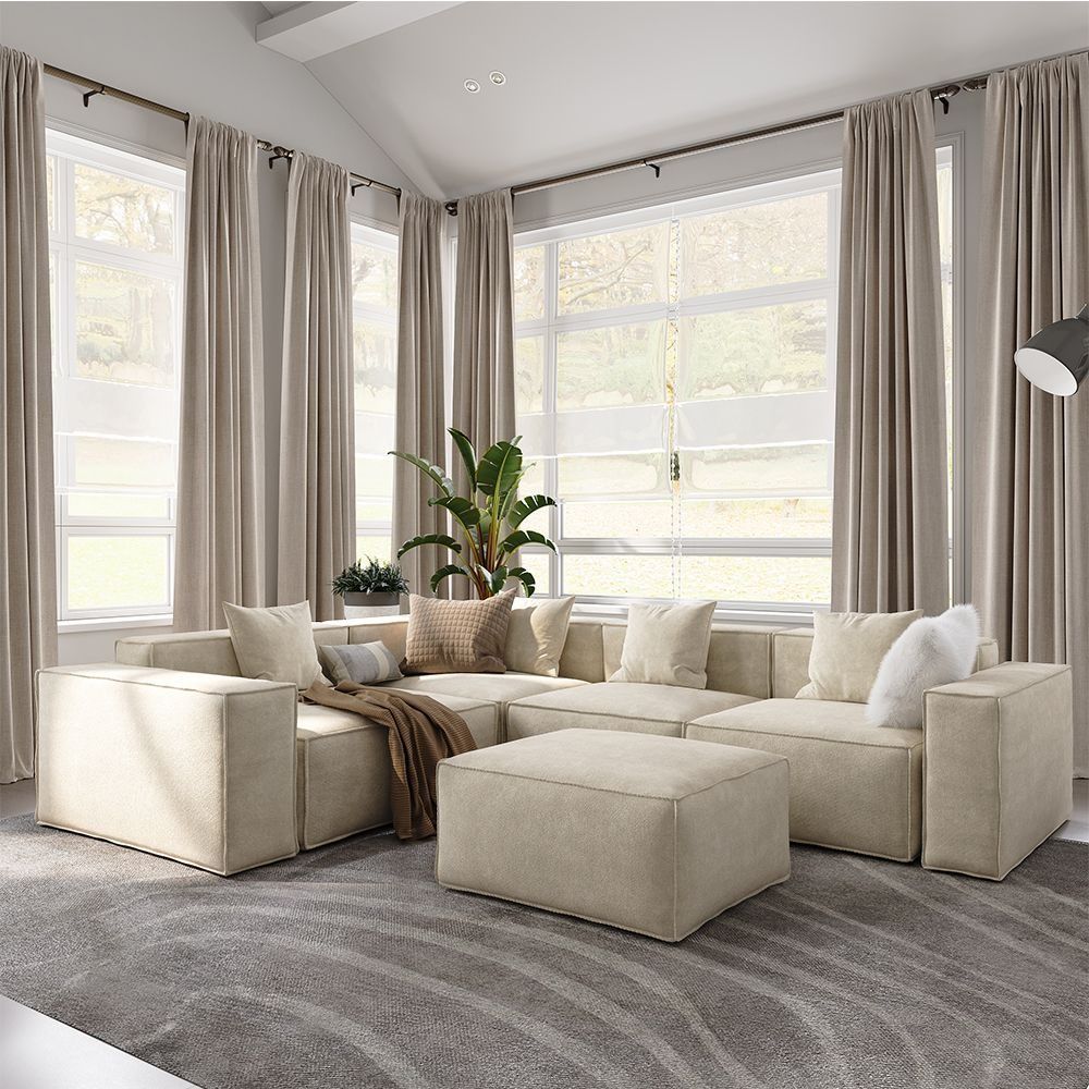 Metro Four Seater L Shape with Ottoman