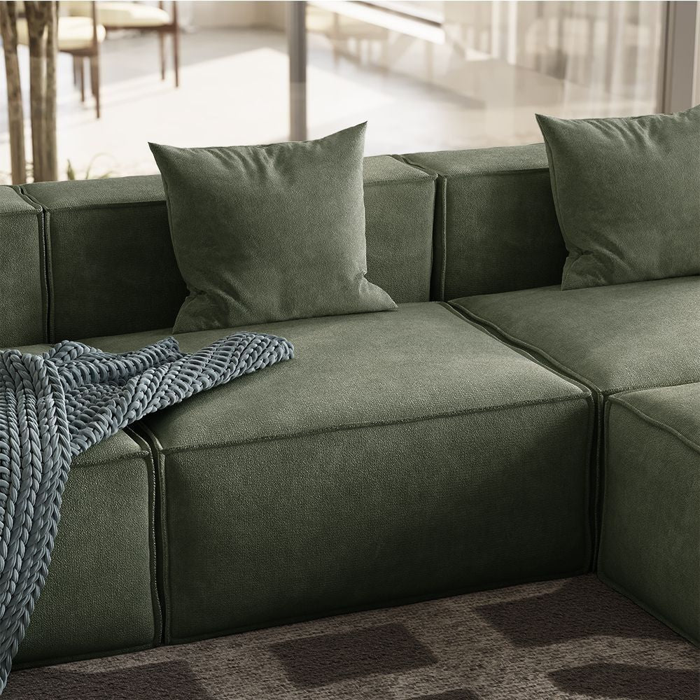 Metro Four Seater L Shape with Ottoman