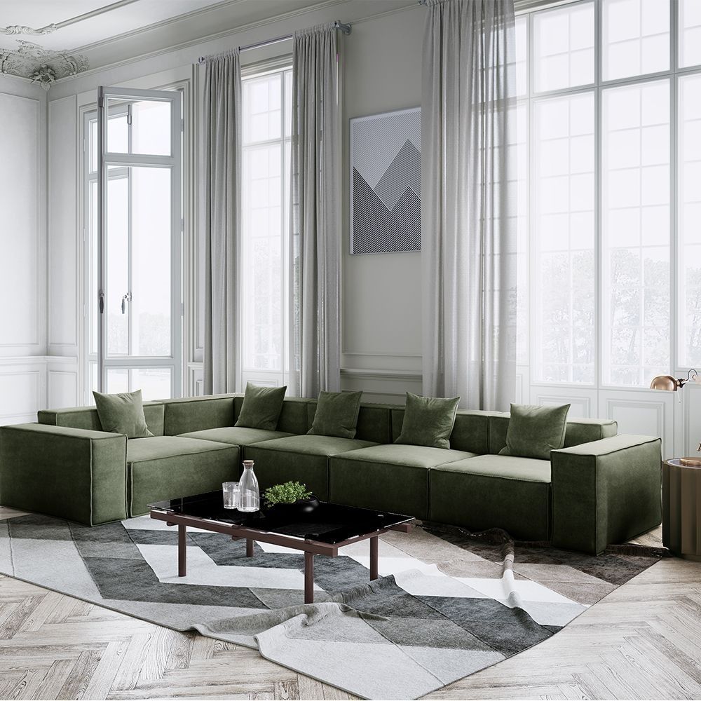 Metro Five Seater L Shape