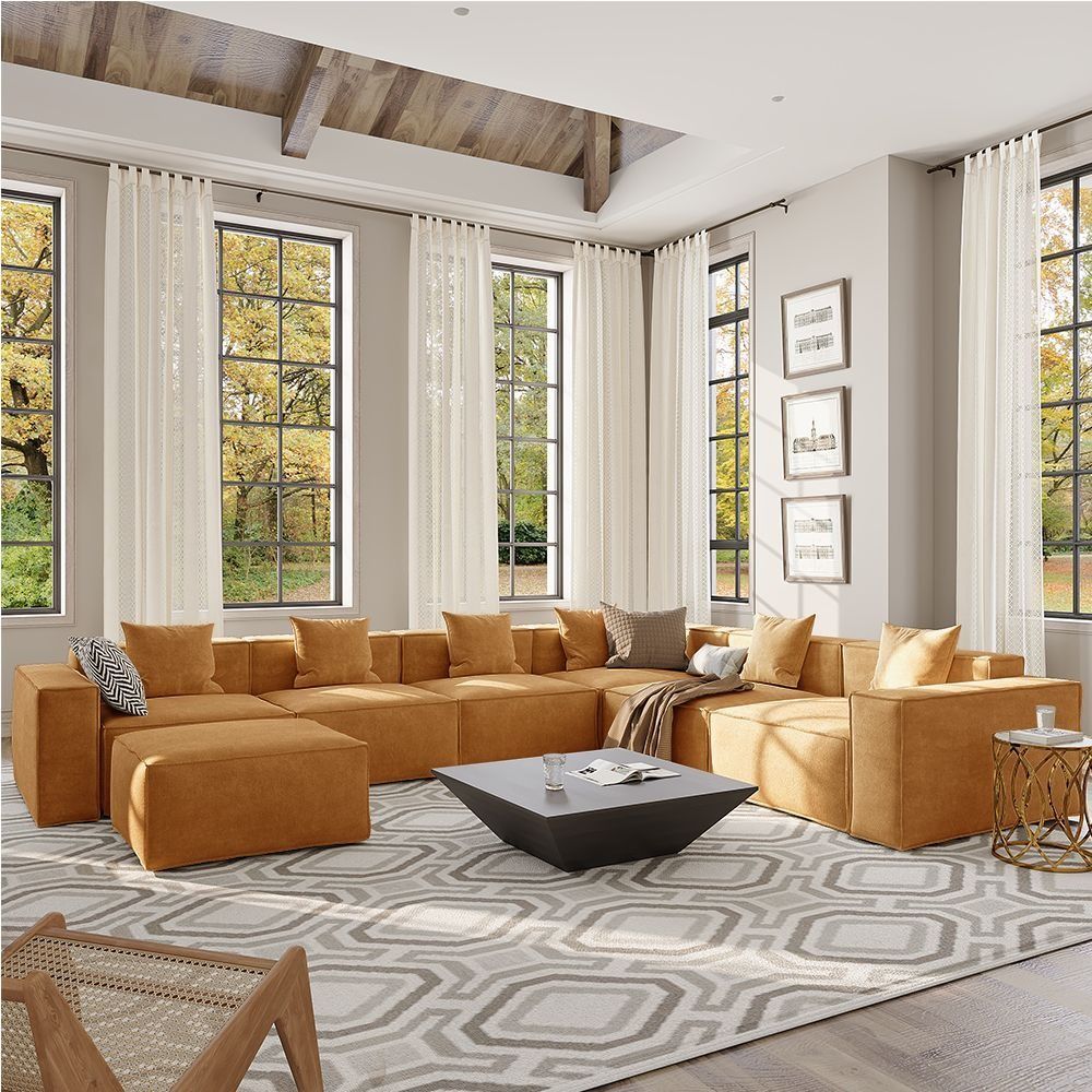Metro Six Seater L Shape with Ottoman