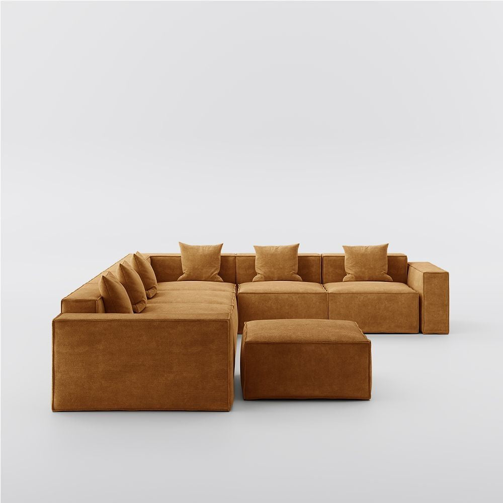 Metro Six Seater L Shape with Ottoman