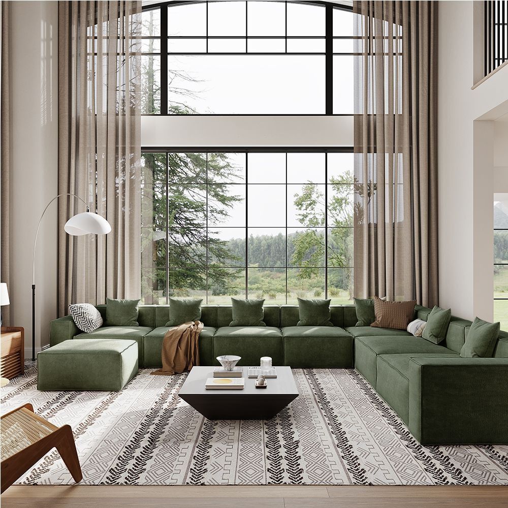 Metro Seven Seater L Shape with Ottoman