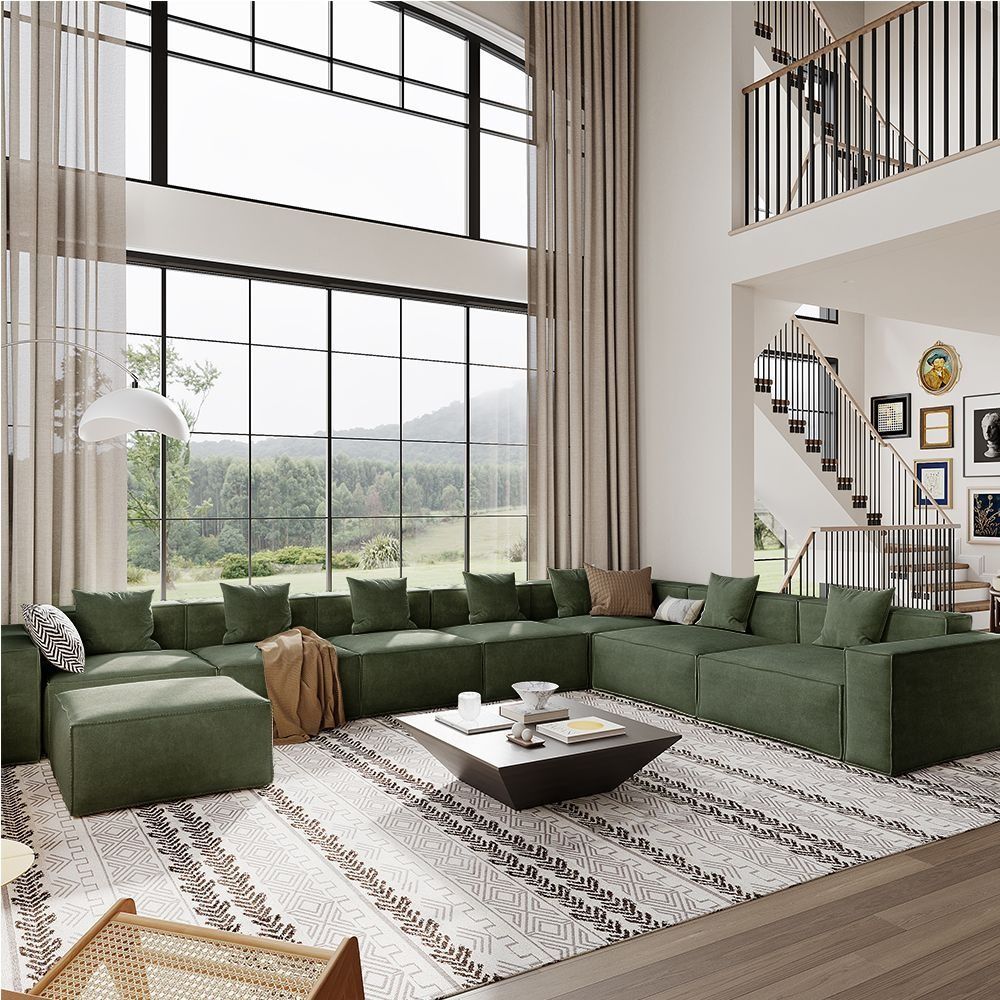 Metro Seven Seater L Shape with Ottoman