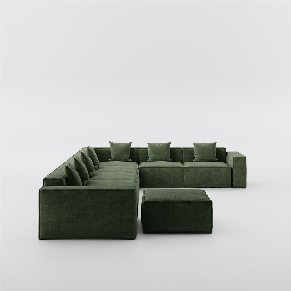 Metro Seven Seater L Shape with Ottoman