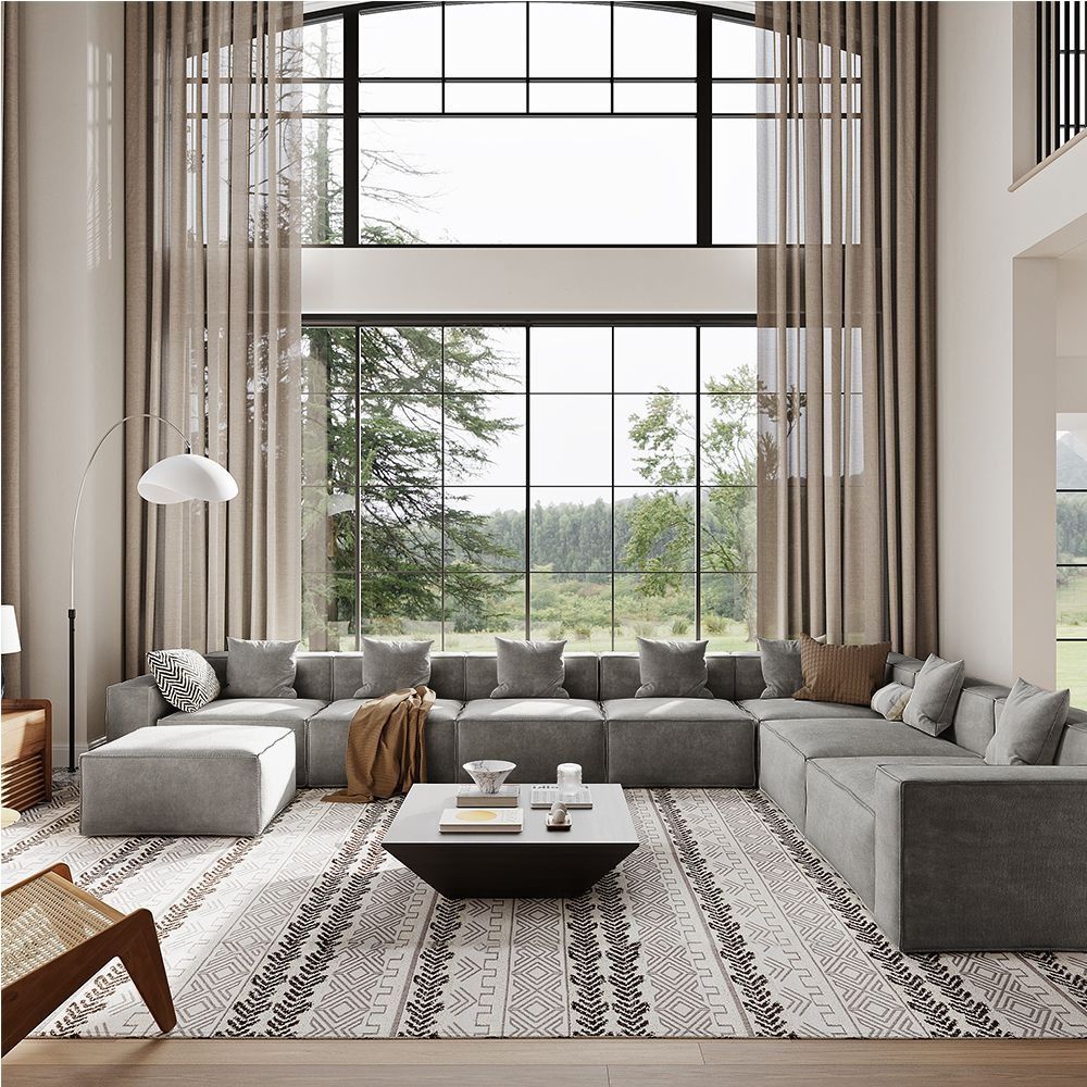 Metro Seven Seater L Shape with Ottoman
