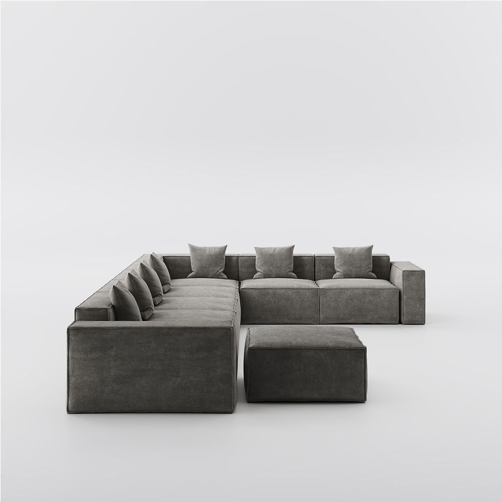 Metro Seven Seater L Shape with Ottoman
