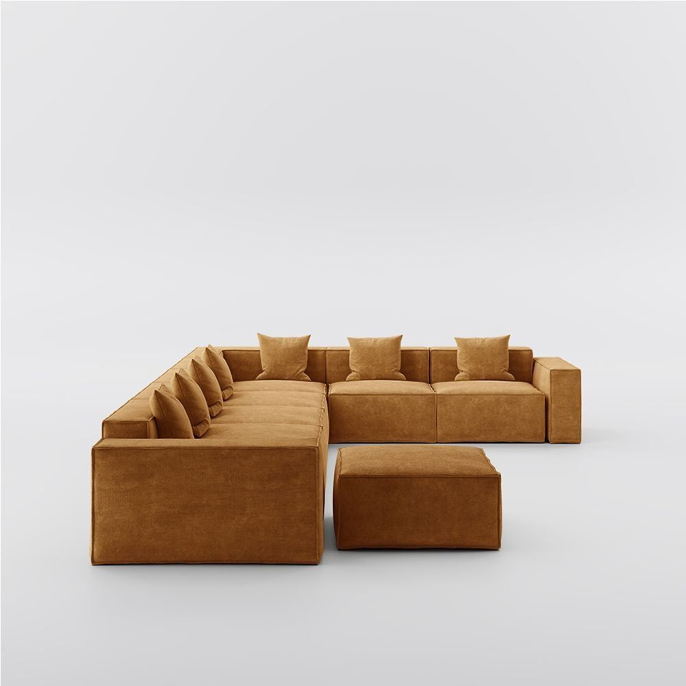 Metro Seven Seater L Shape with Ottoman