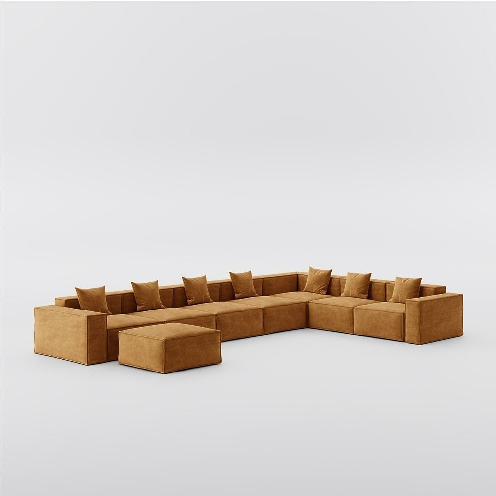 Metro Seven Seater L Shape with Ottoman