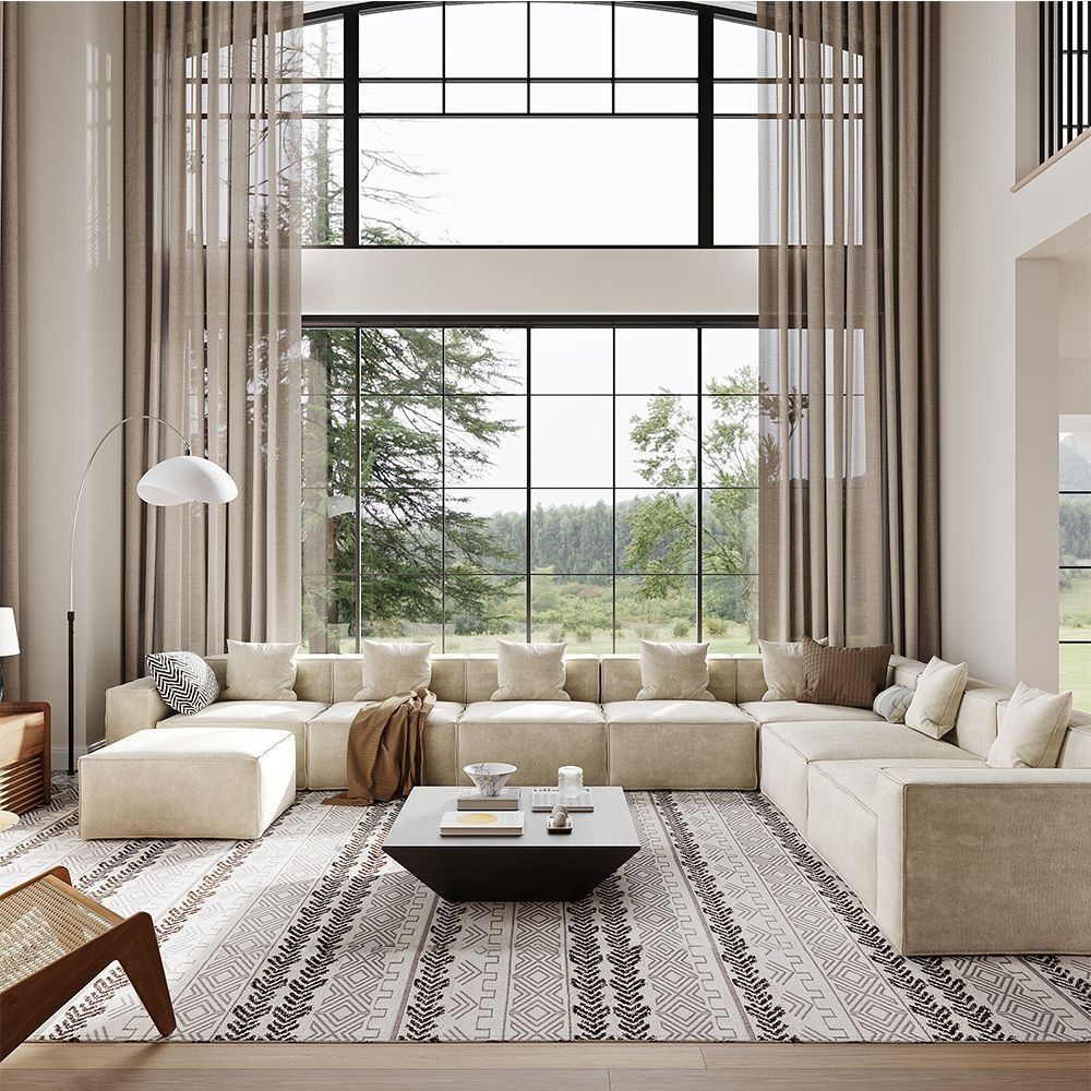 Metro Seven Seater L Shape with Ottoman