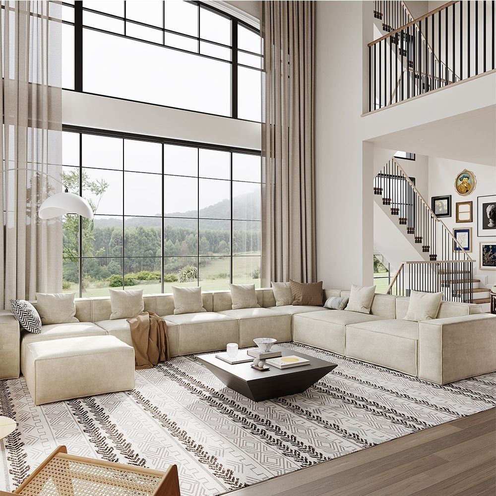 Metro Seven Seater L Shape with Ottoman