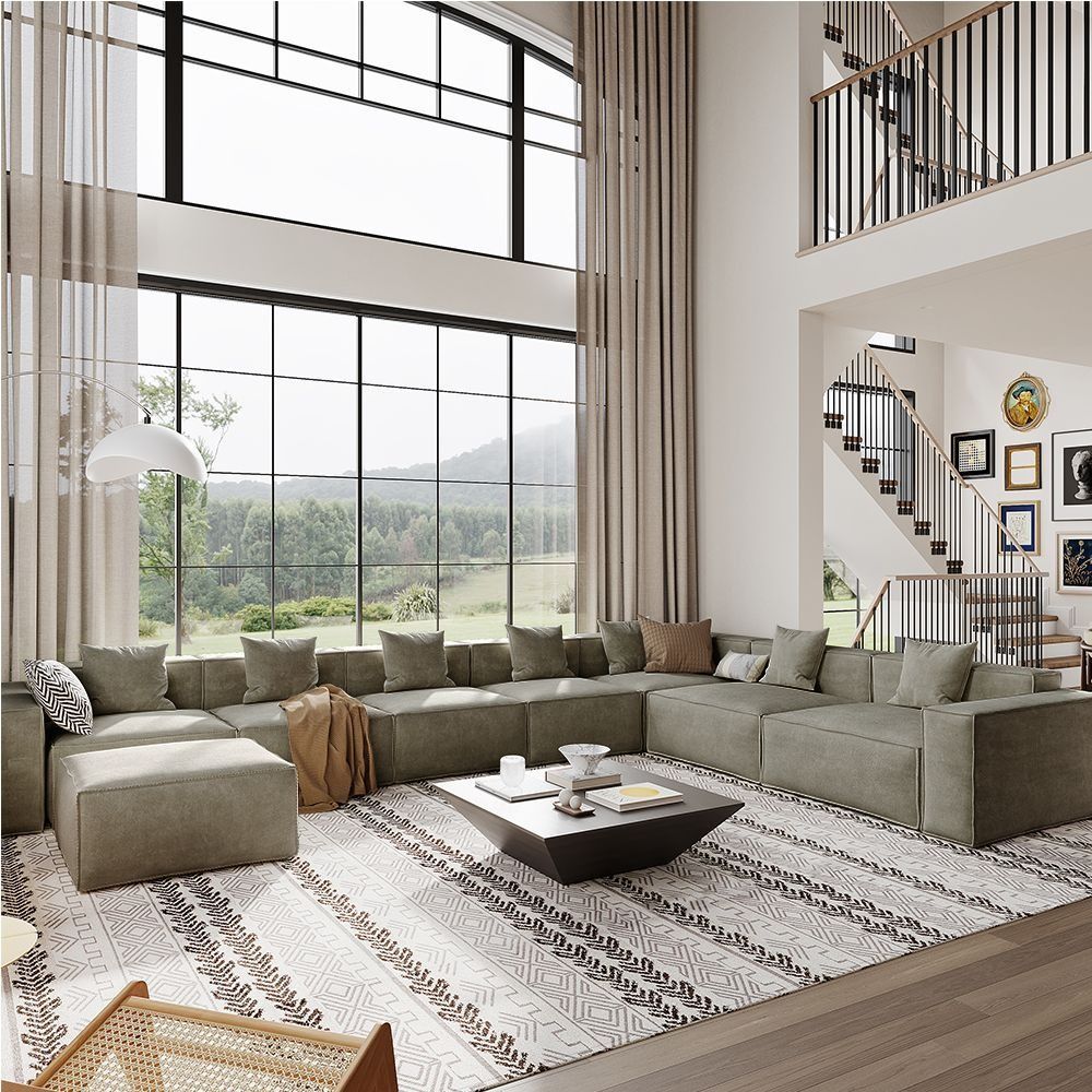 Metro Seven Seater L Shape with Ottoman