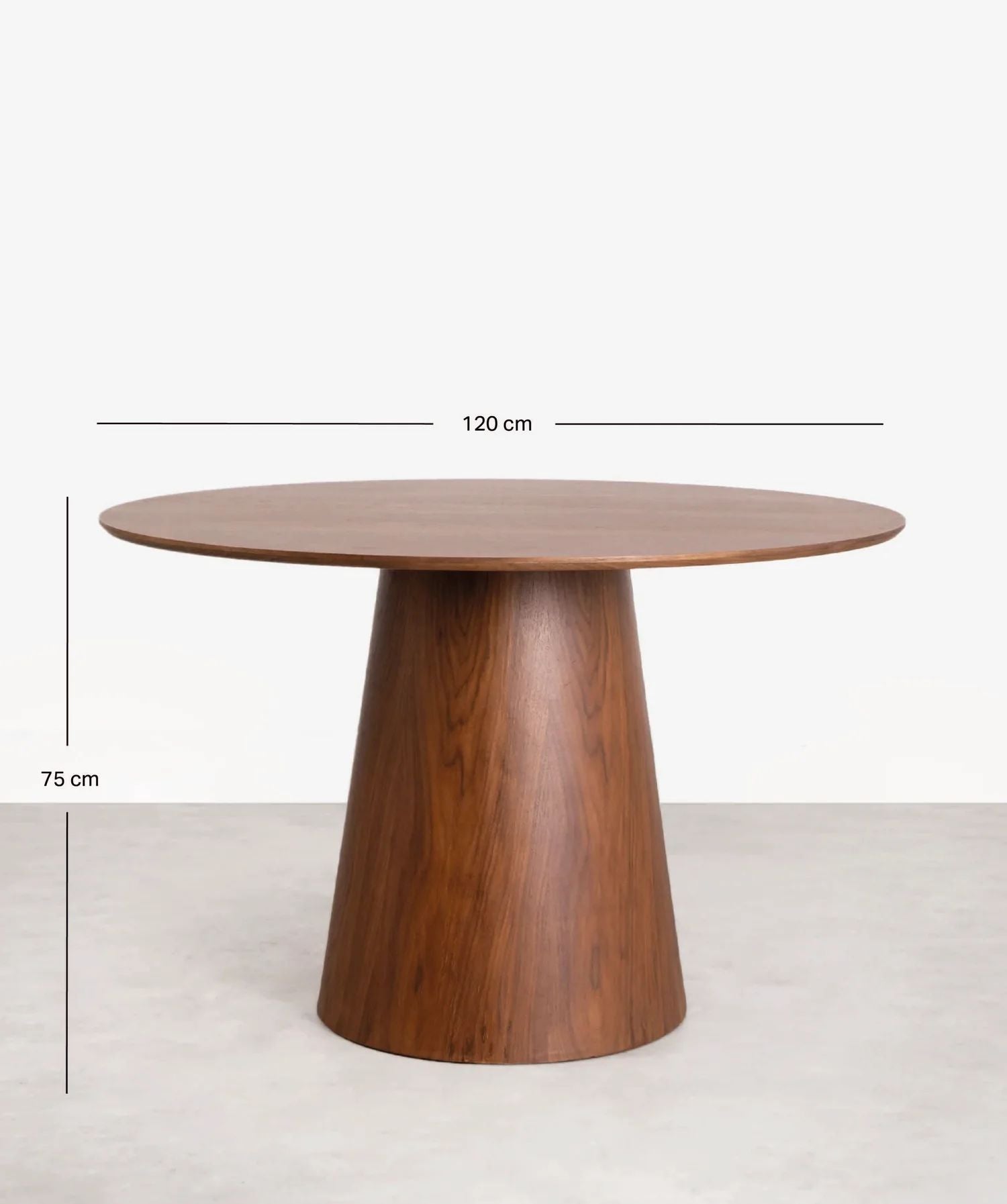 Drift Round Dinning Table (Brown)