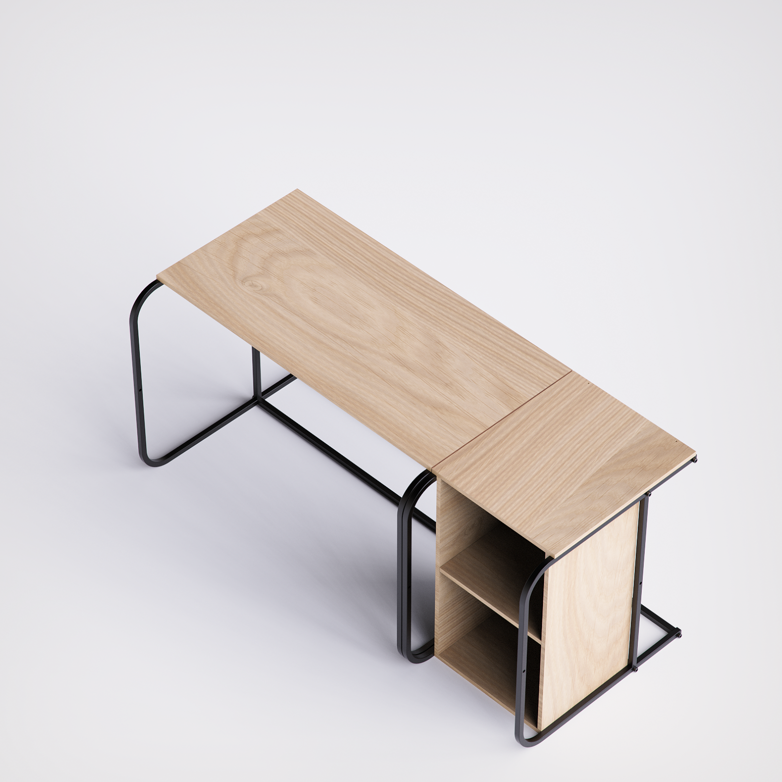 Swift Desk With Cabinet -SD2-BN