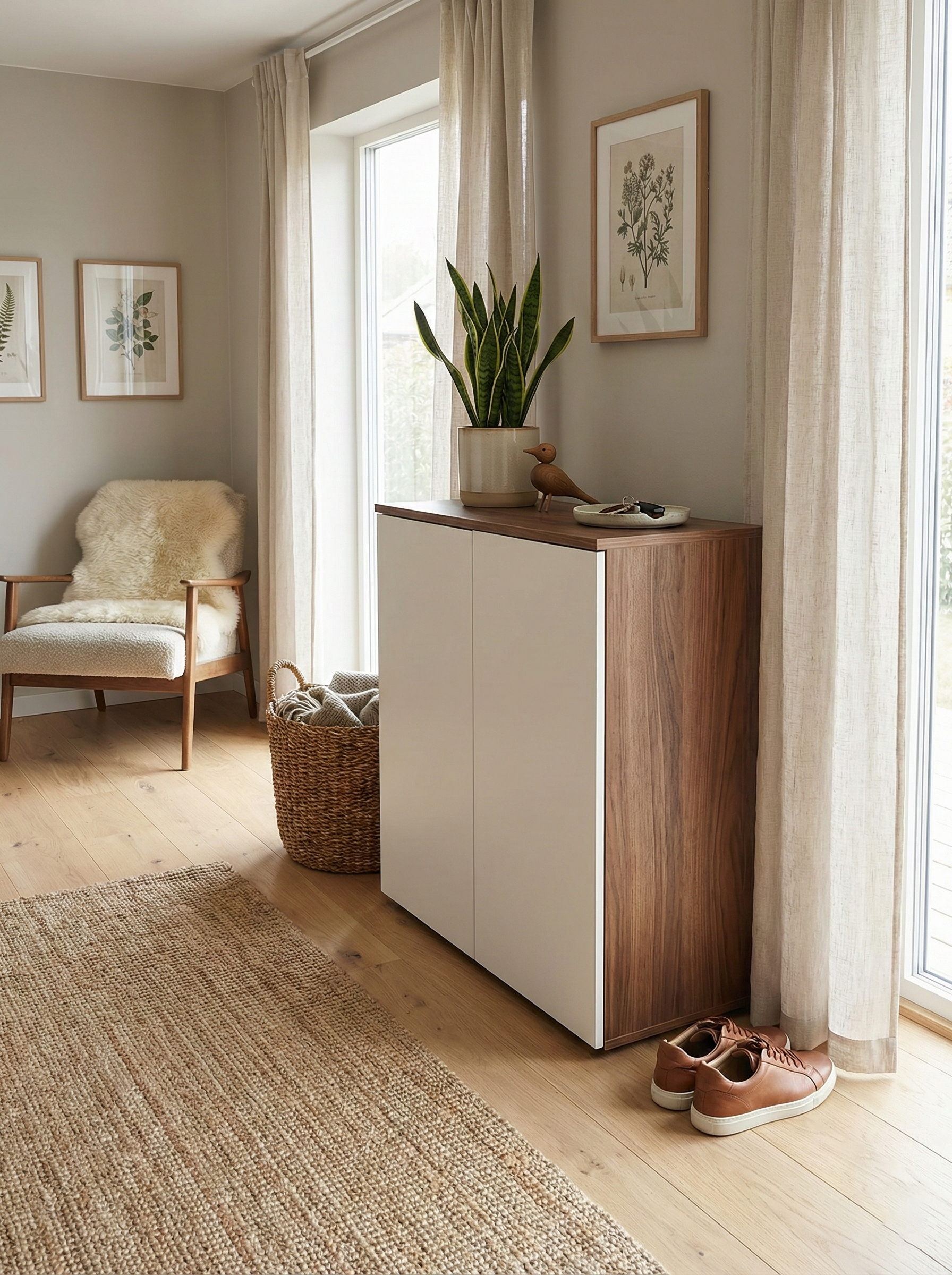 Swift Shoe Cabinet SC1-BW- جزامه مودرن