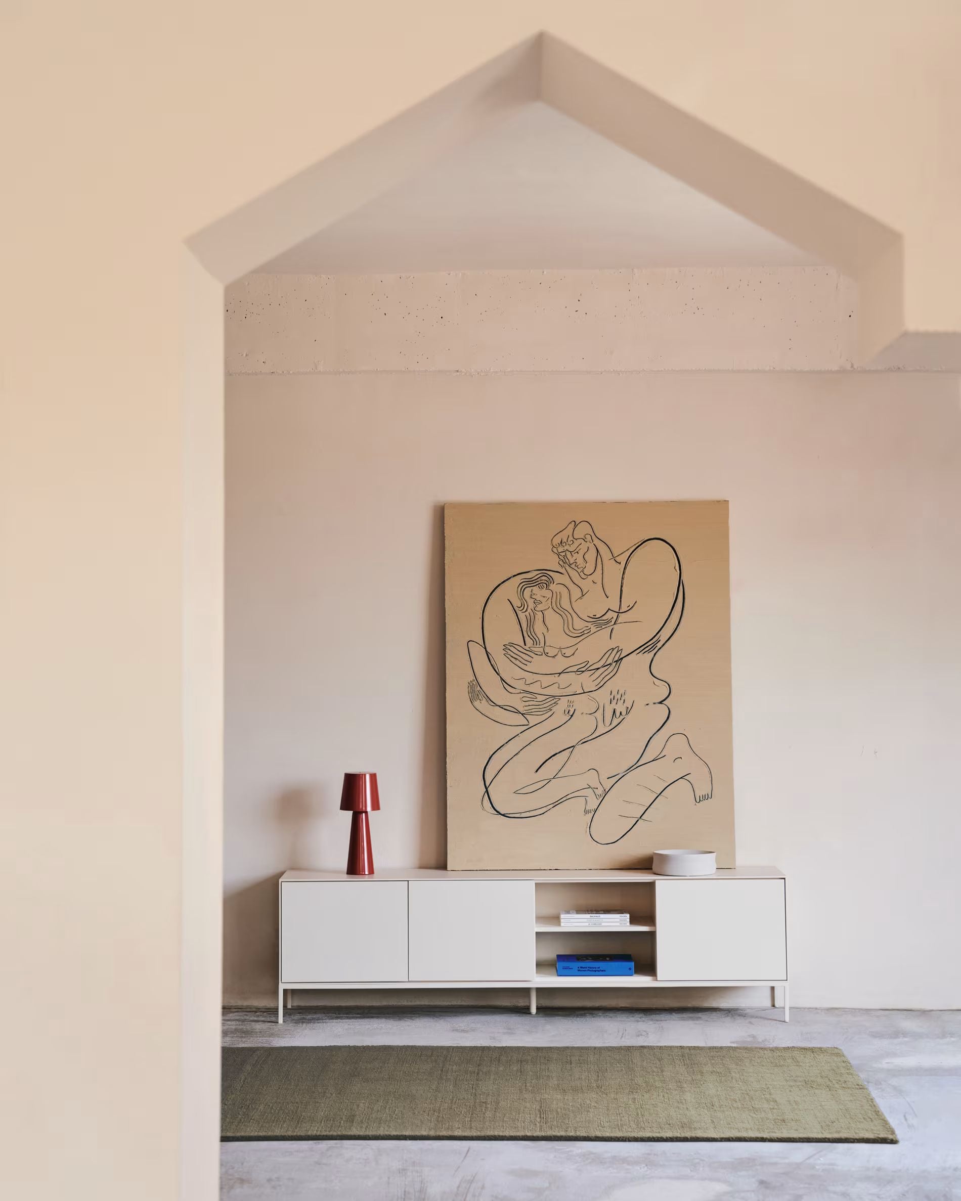 Urban 3 Door TV Unit (White)-USB8-W