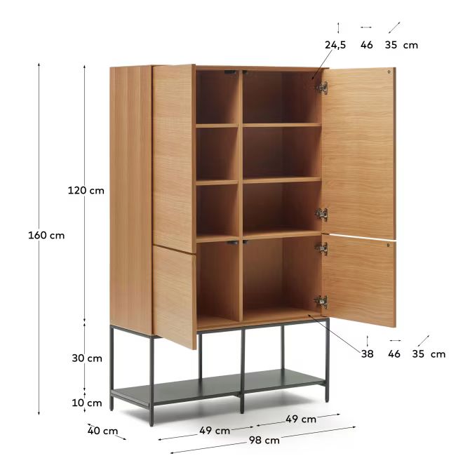 Urban 4 Door Sideboard (Natural)