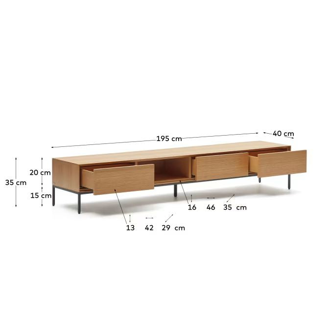 Urban Drawer TV Unit (Natural)-USB7-N