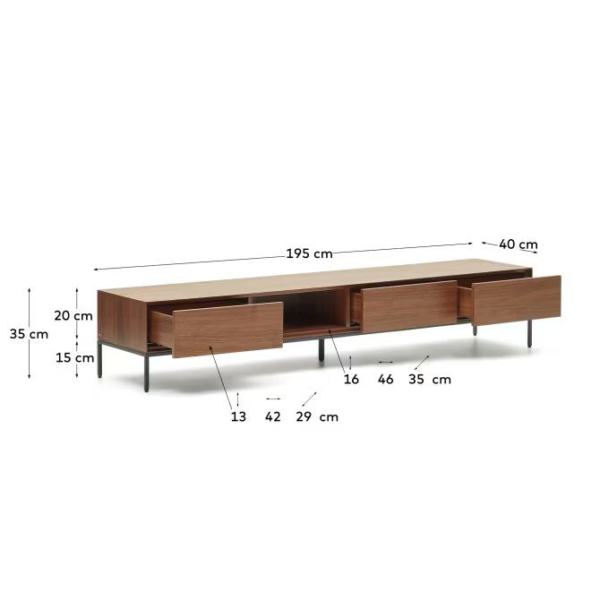 Urban Drawer TV Unit (Brown)-USB7-B
