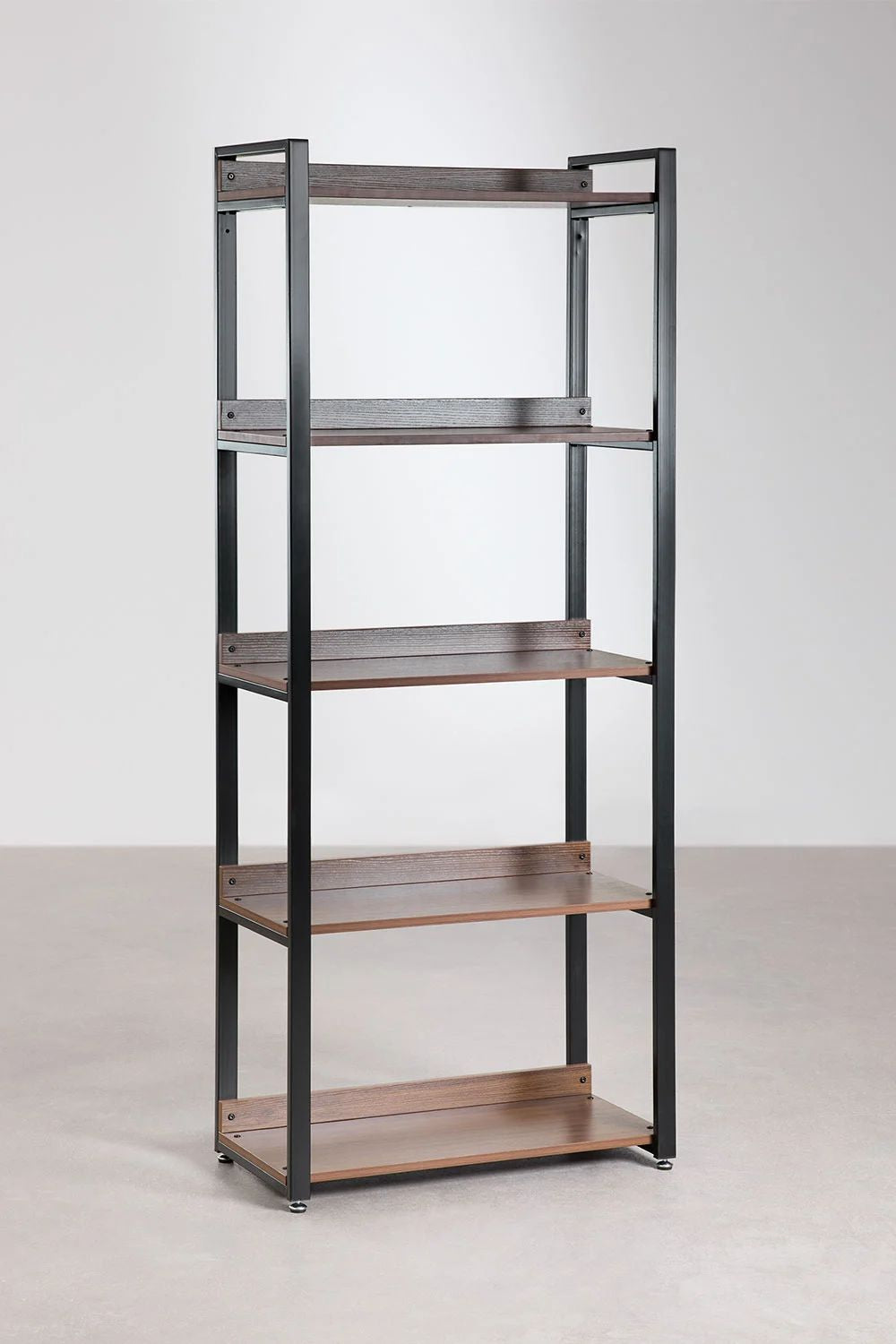 Urban Open Corner Modular Wardrobe 5-Piece in Steel and Wood