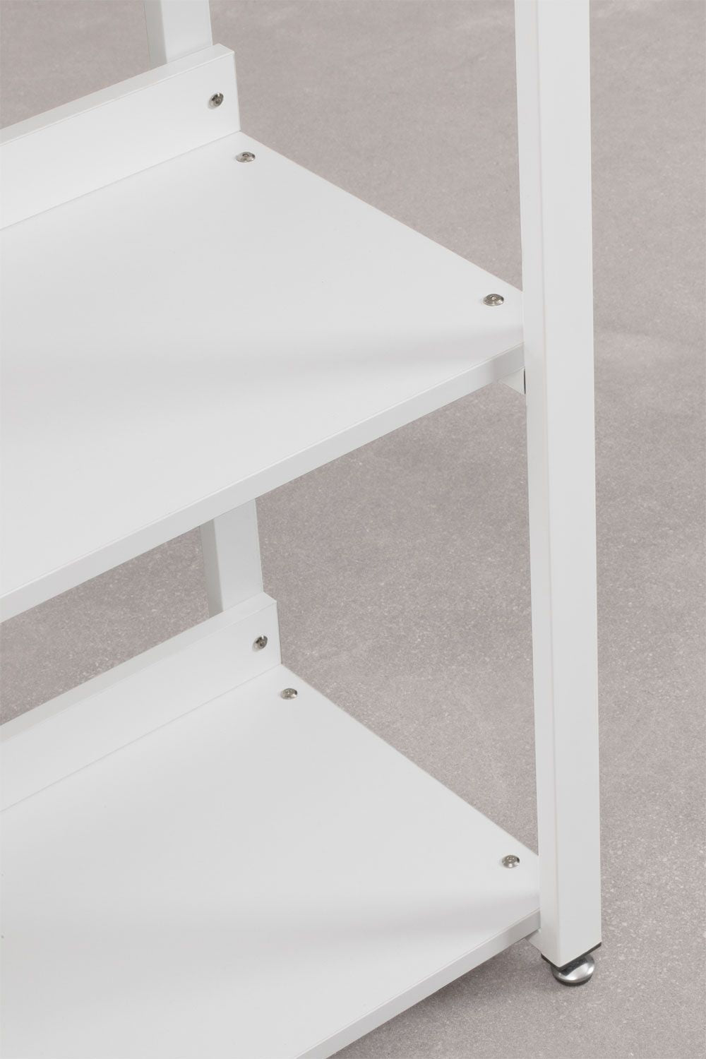 Urban Open Corner Modular Wardrobe with 3 Pieces and Drawers in Steel and Wood