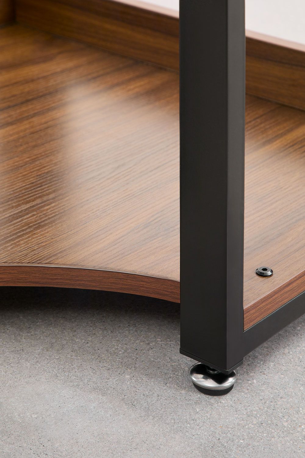 Urban Open Corner Wardrobe in Steel and Wood