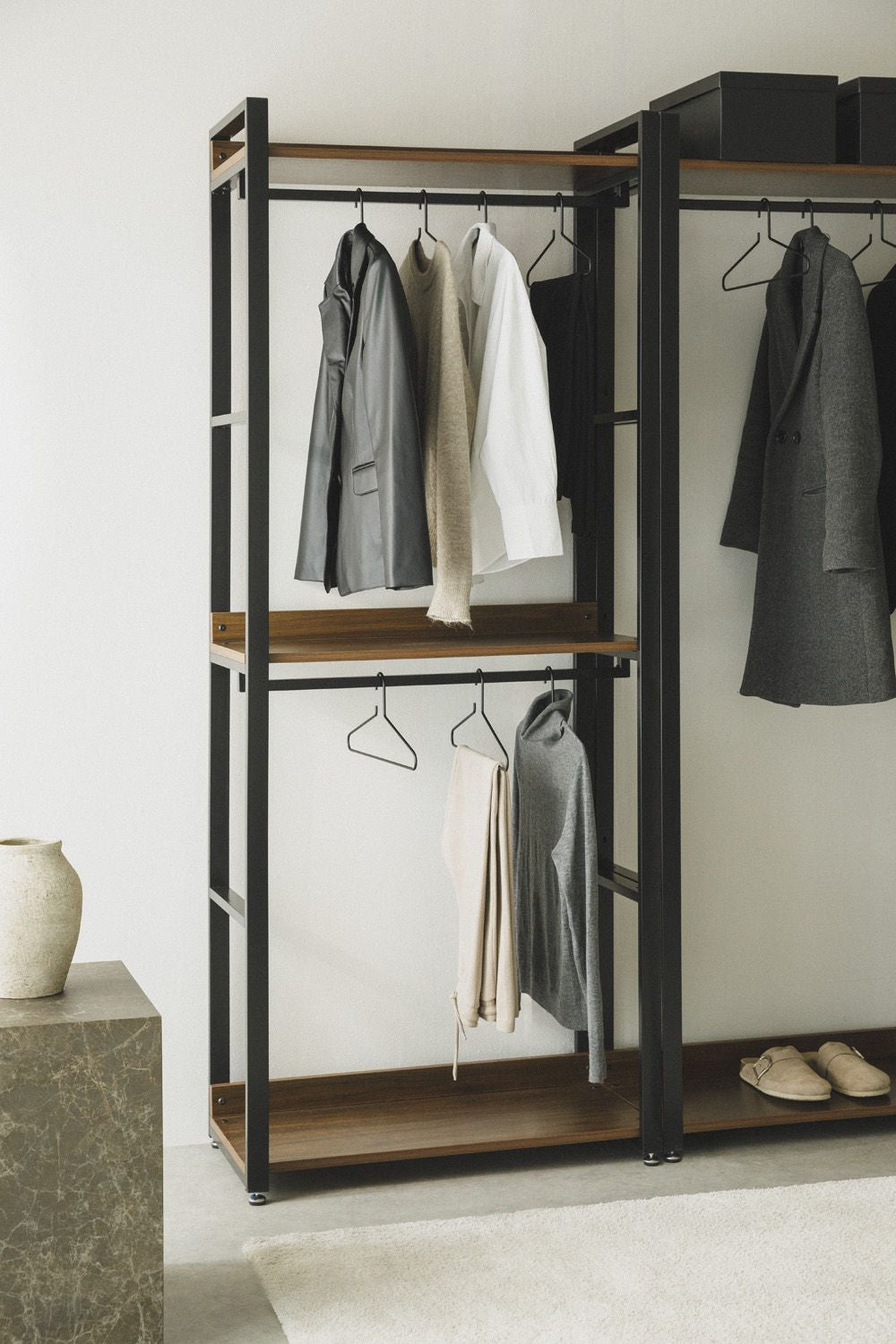 Urban Open Steel and Wood Wardrobe-USSR1