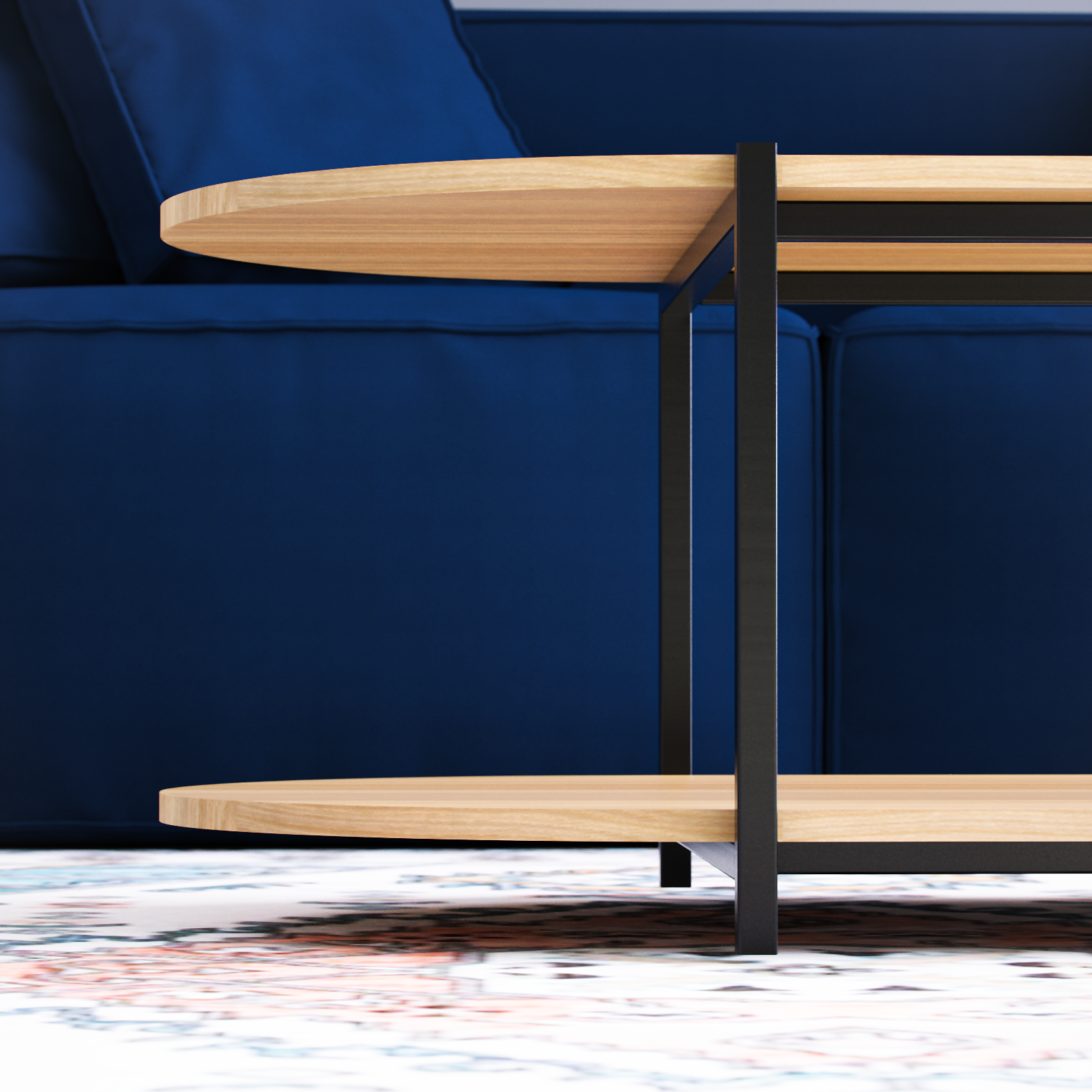 Urban Oval Duo Table UODT-BN