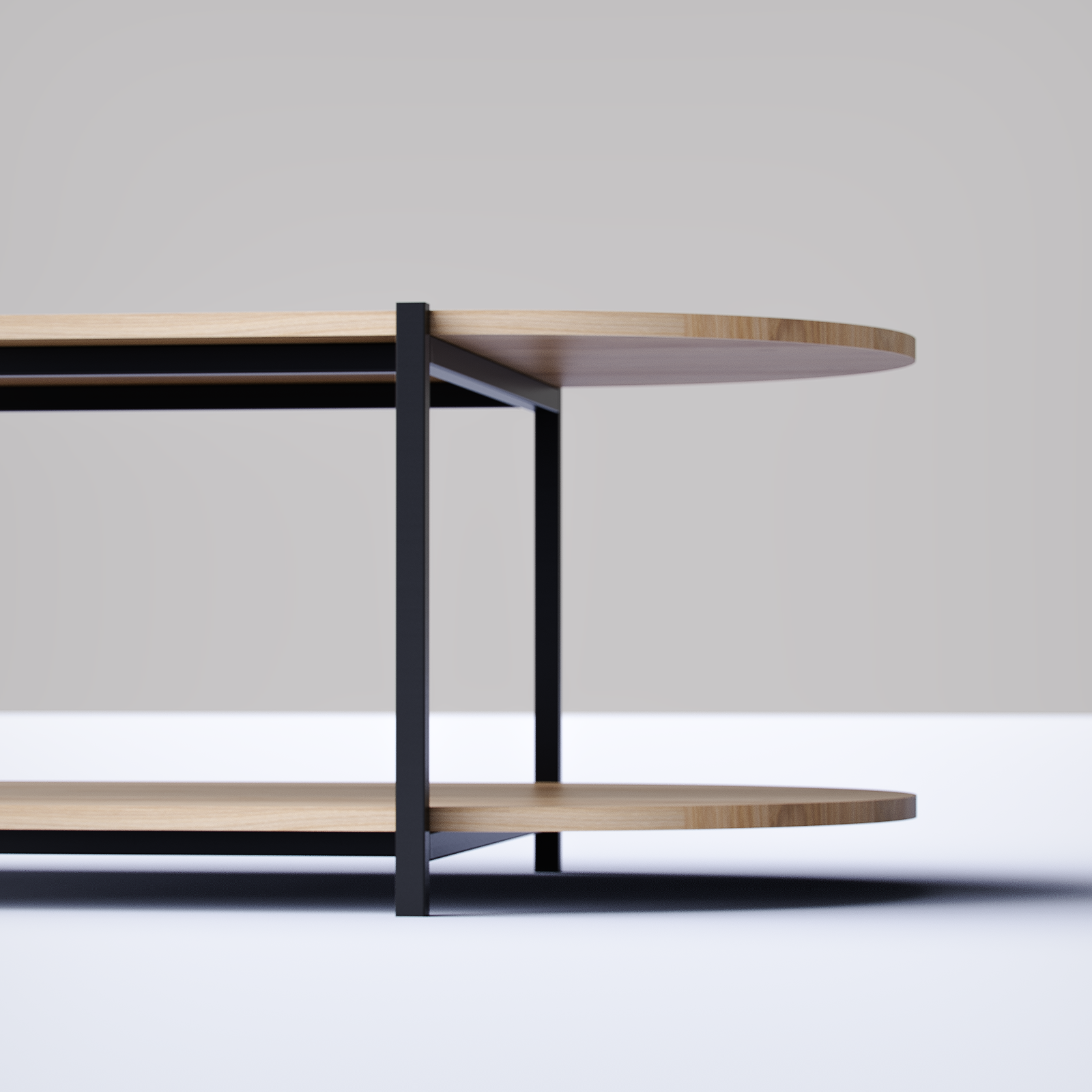 Urban Oval Duo Table UODT-BN