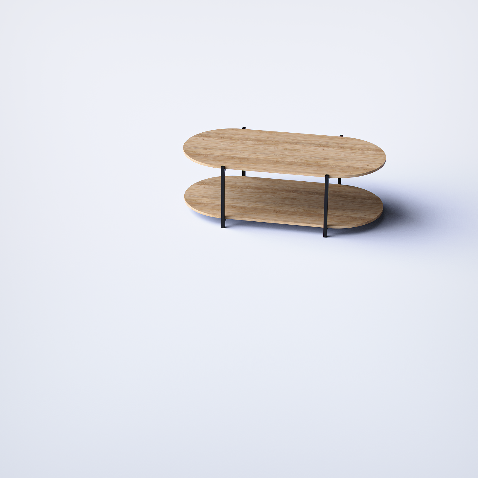 Urban Oval Duo Table UODT-BN