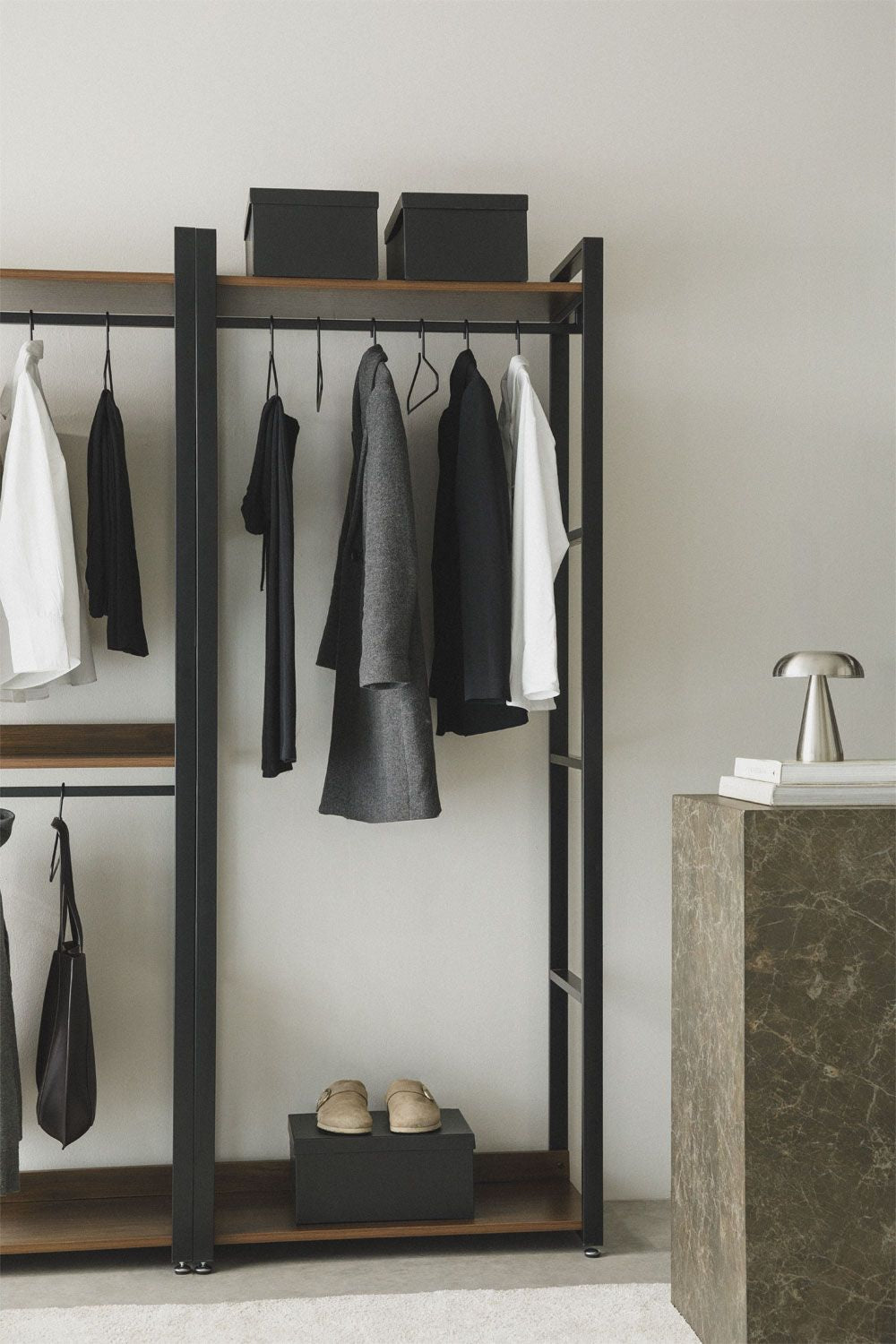 Urban Steel and Wood Coat Rack