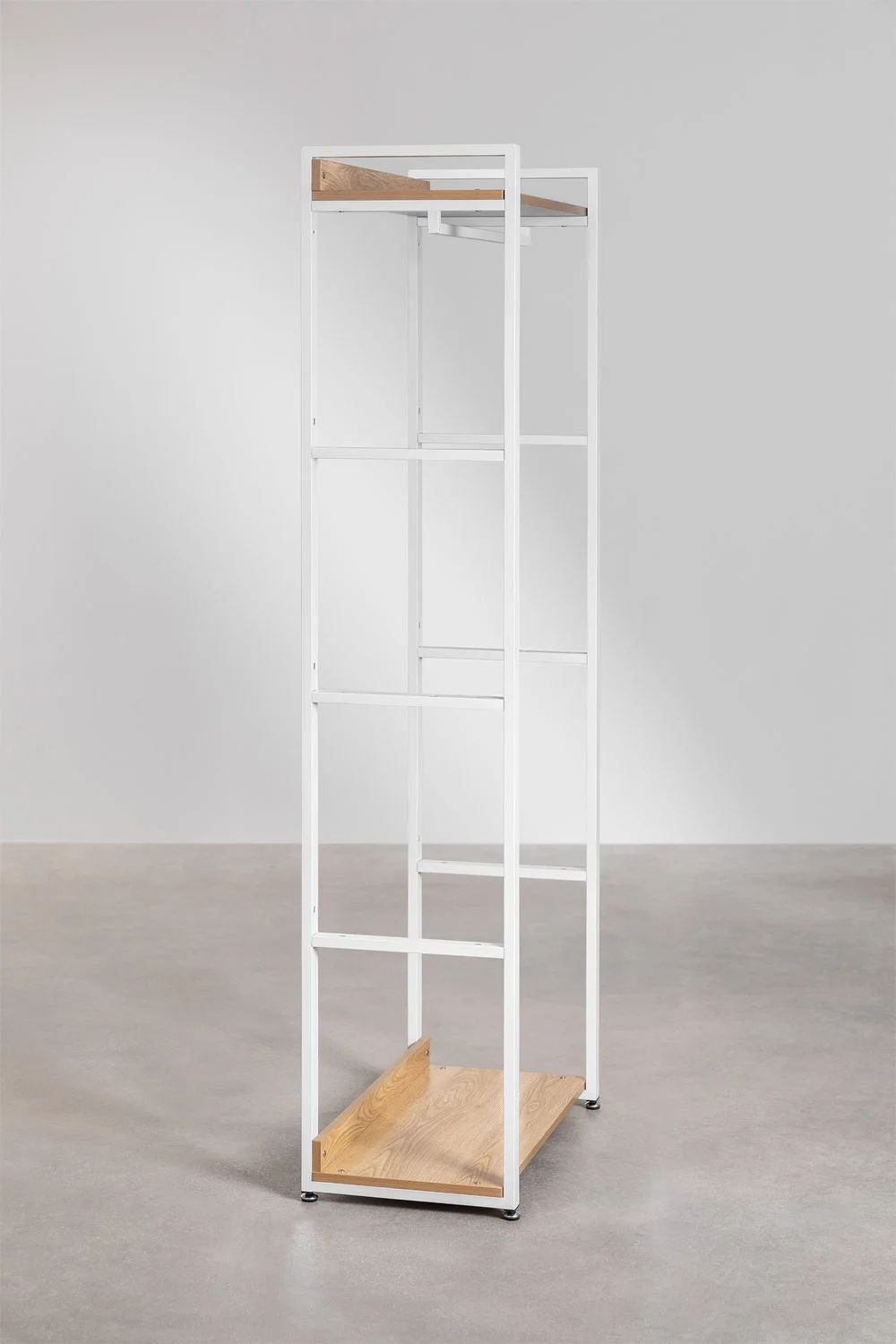 Urban Steel and Wood Coat Rack