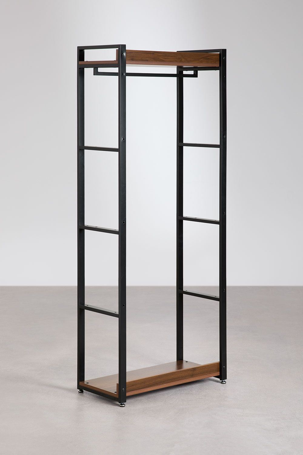 Urban Steel and Wood Coat Rack