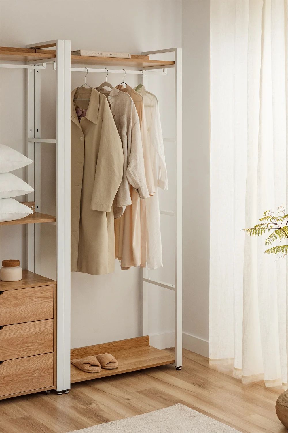 Urban Steel and Wood Coat Rack