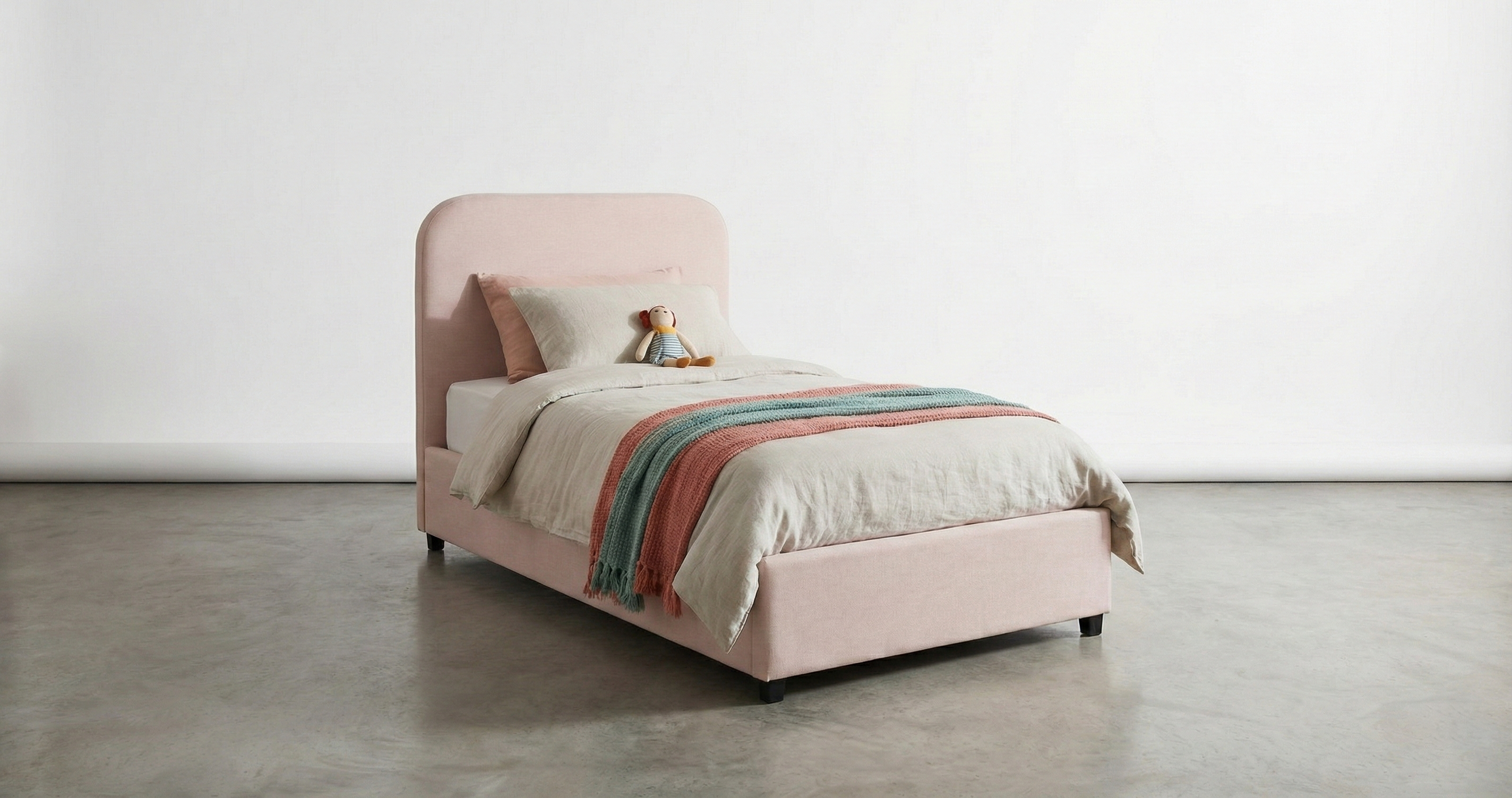 Block Double Bed Kids Bedroom KRD2-S-W غرفه نوم اطفال مودرن