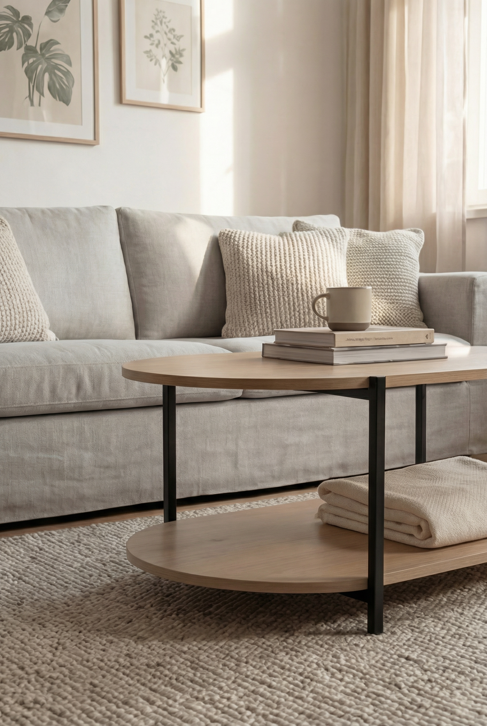 Urban Oval Duo Table UODT-BN