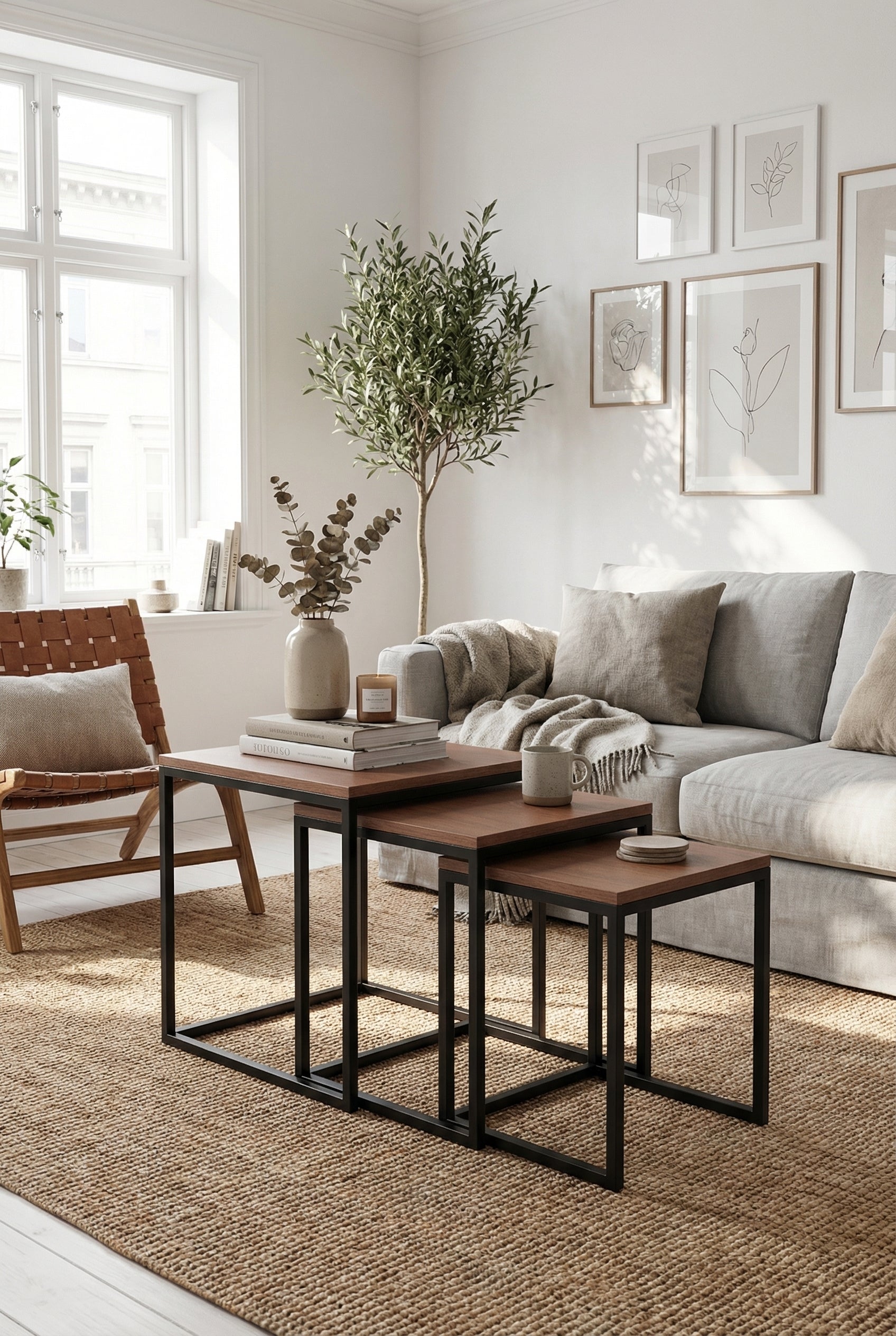 Kanso Nesting Coffee Table KNT1-BB طقم ترابيزه متداخله