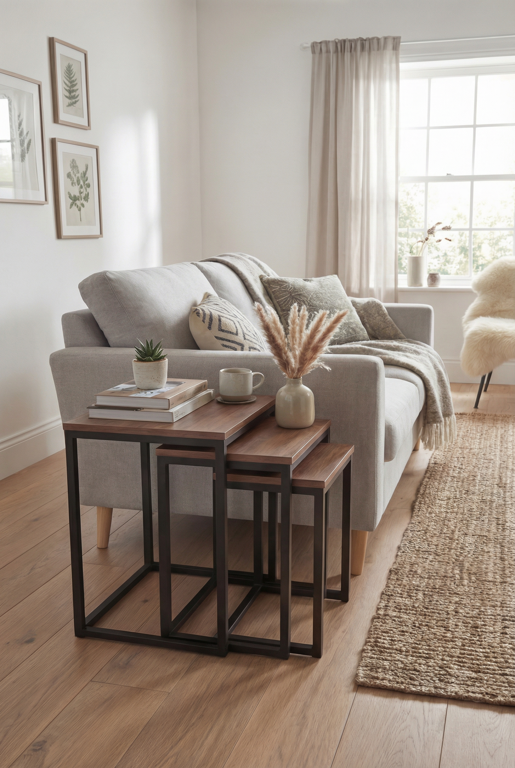 Kanso Nesting Side Tables KNS3-BB طقم متداخل