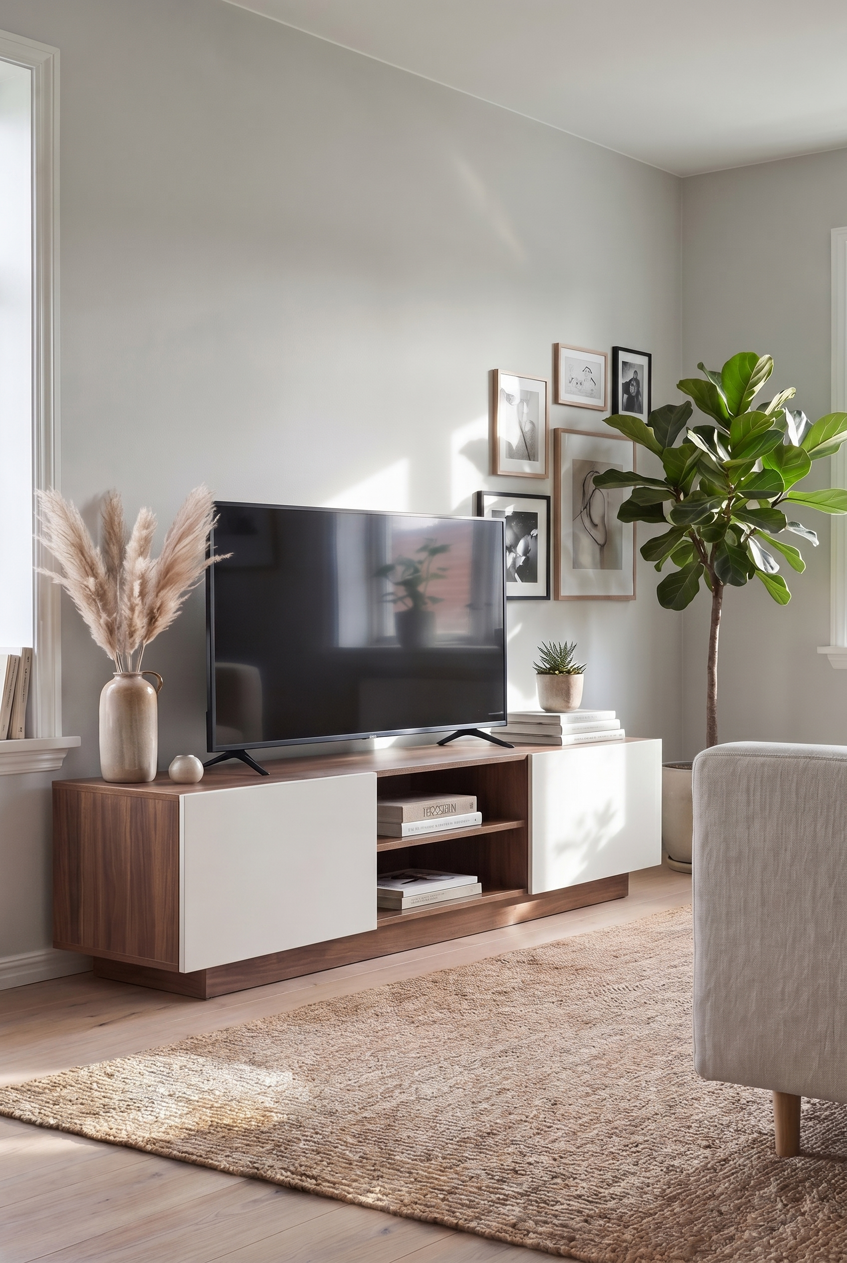 Brix TV Unit BT3-BW - ترابيزه تلفزيون مودرن