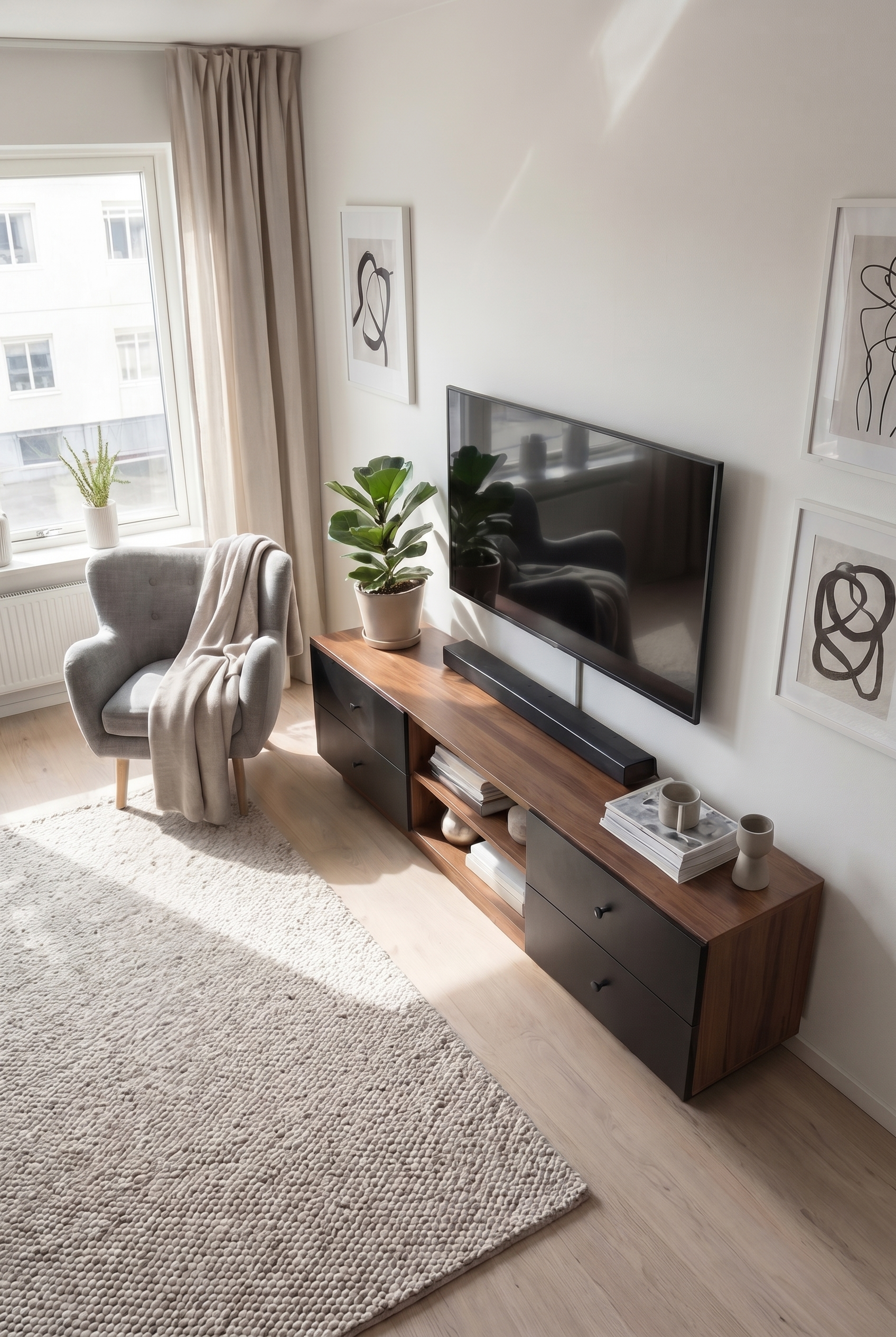 Brix TV Unit BT4-BL - ترابيزه تلفزيون مودرن