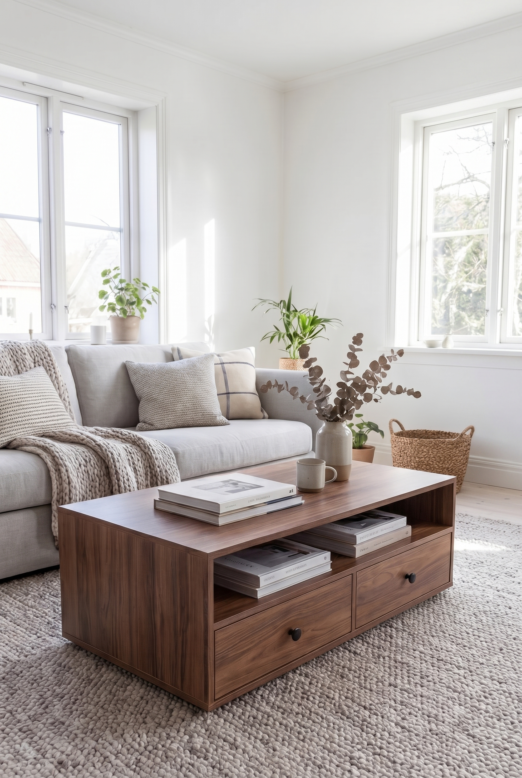 Brix Coffee Table CT7-B ترابيزه خشب مودرن