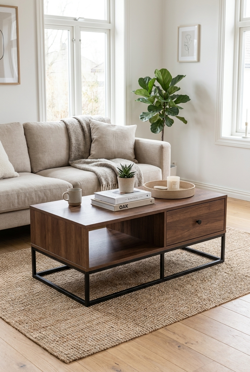 Brix Coffee Table CT10-BB ترابيزه خشب مودرن