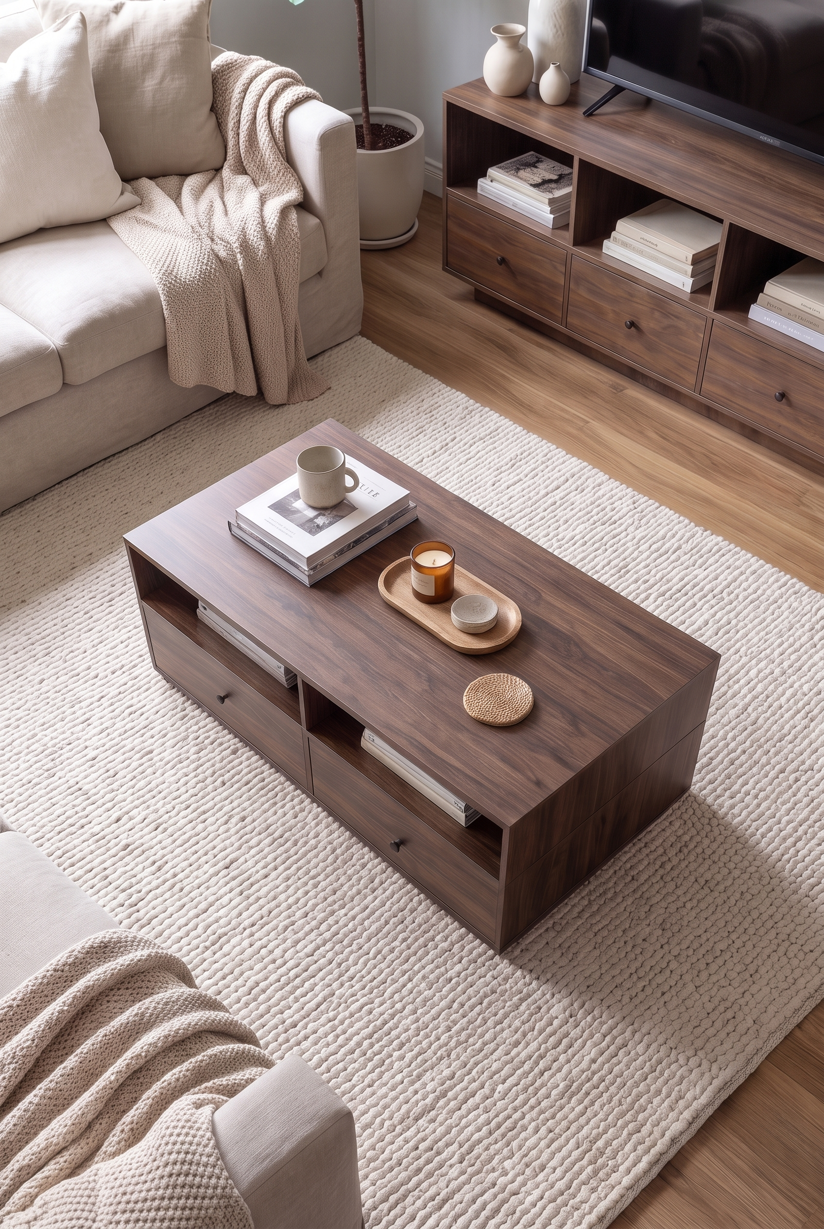 TV Unit & Coffee Table Set BT9 SET-BB - ترابيزة تليفزيون مع ترابيزة قهوة