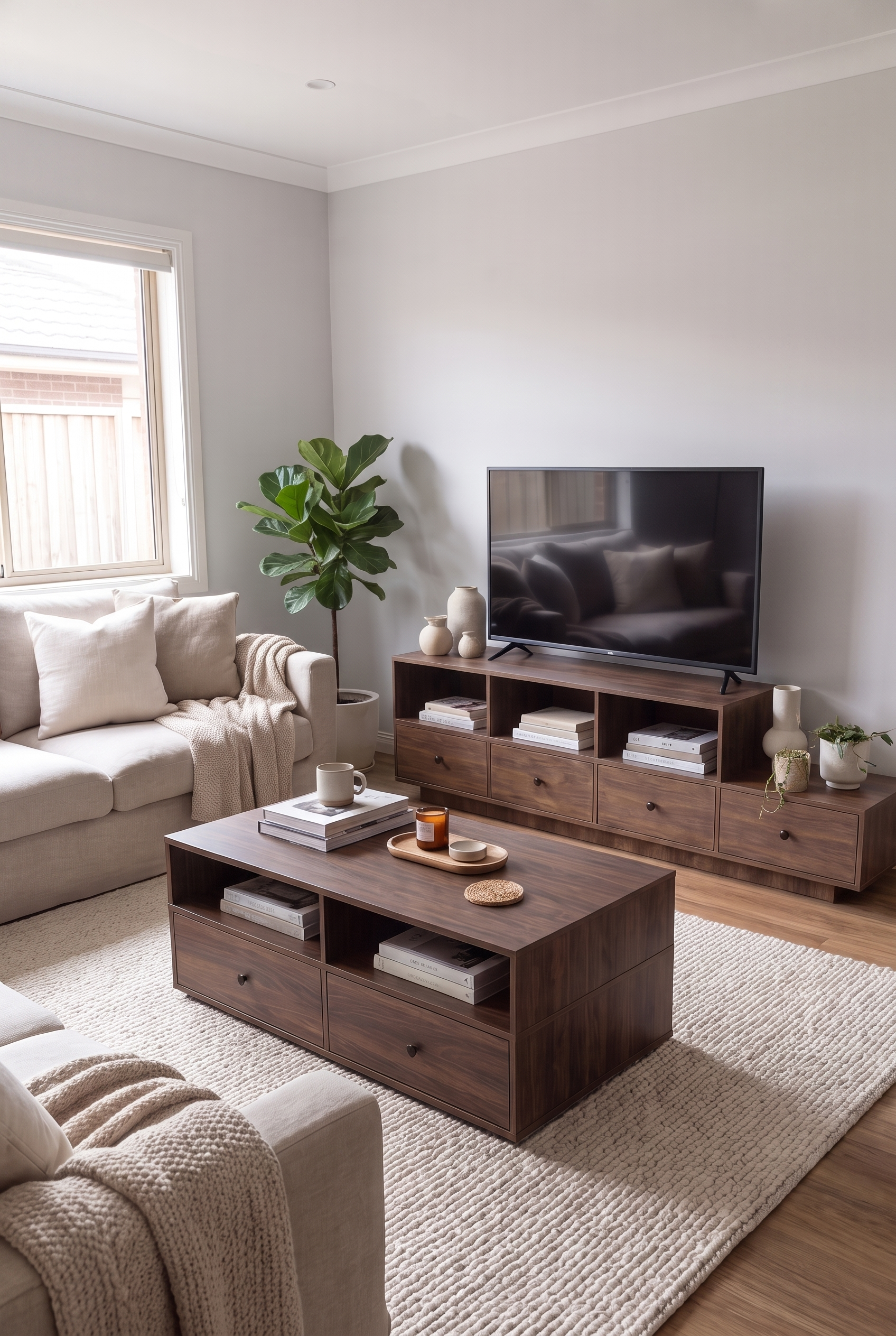 TV Unit & Coffee Table Set BT9 SET-BB - ترابيزة تليفزيون مع ترابيزة قهوة