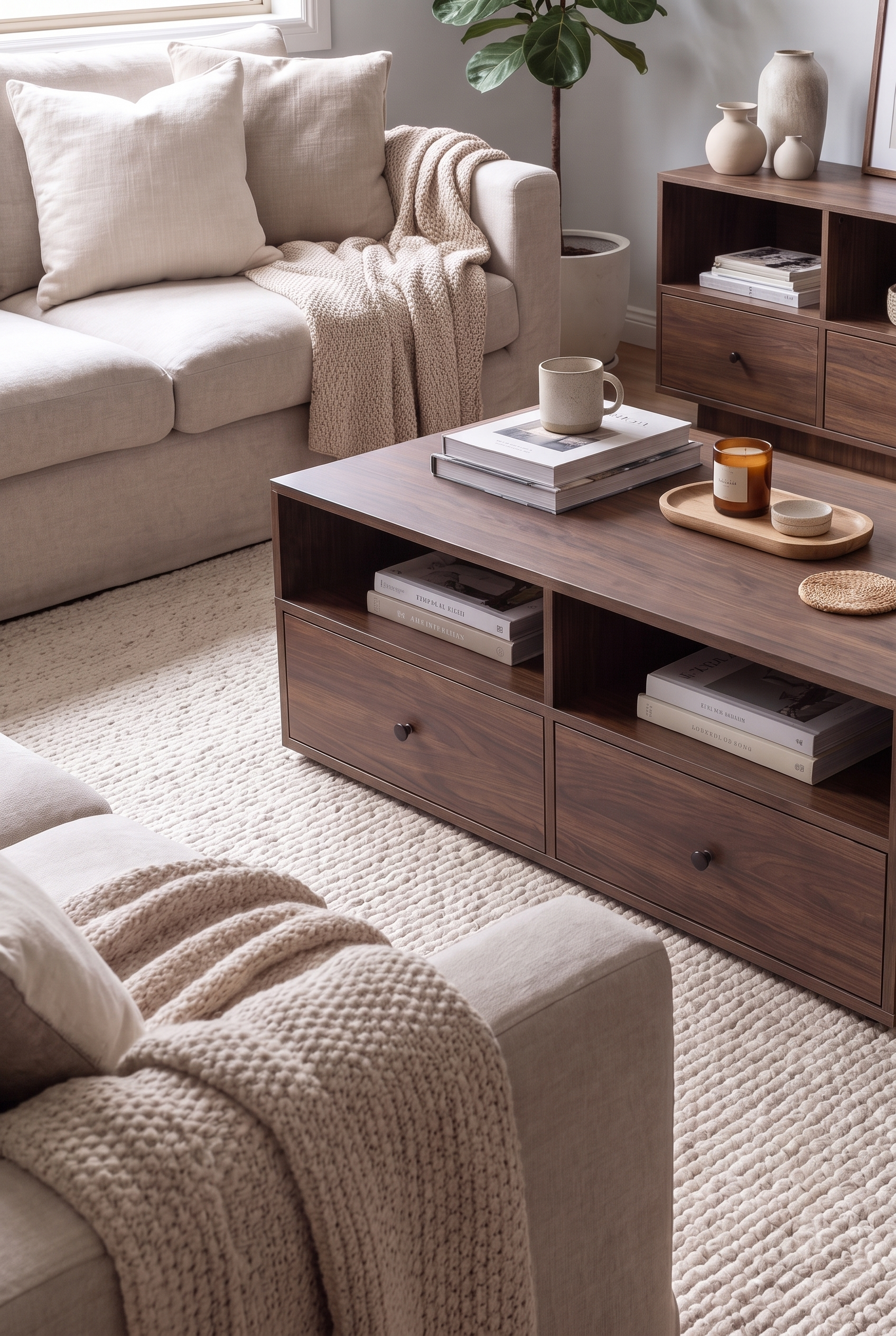 TV Unit & Coffee Table Set BT9 SET-BB - ترابيزة تليفزيون مع ترابيزة قهوة